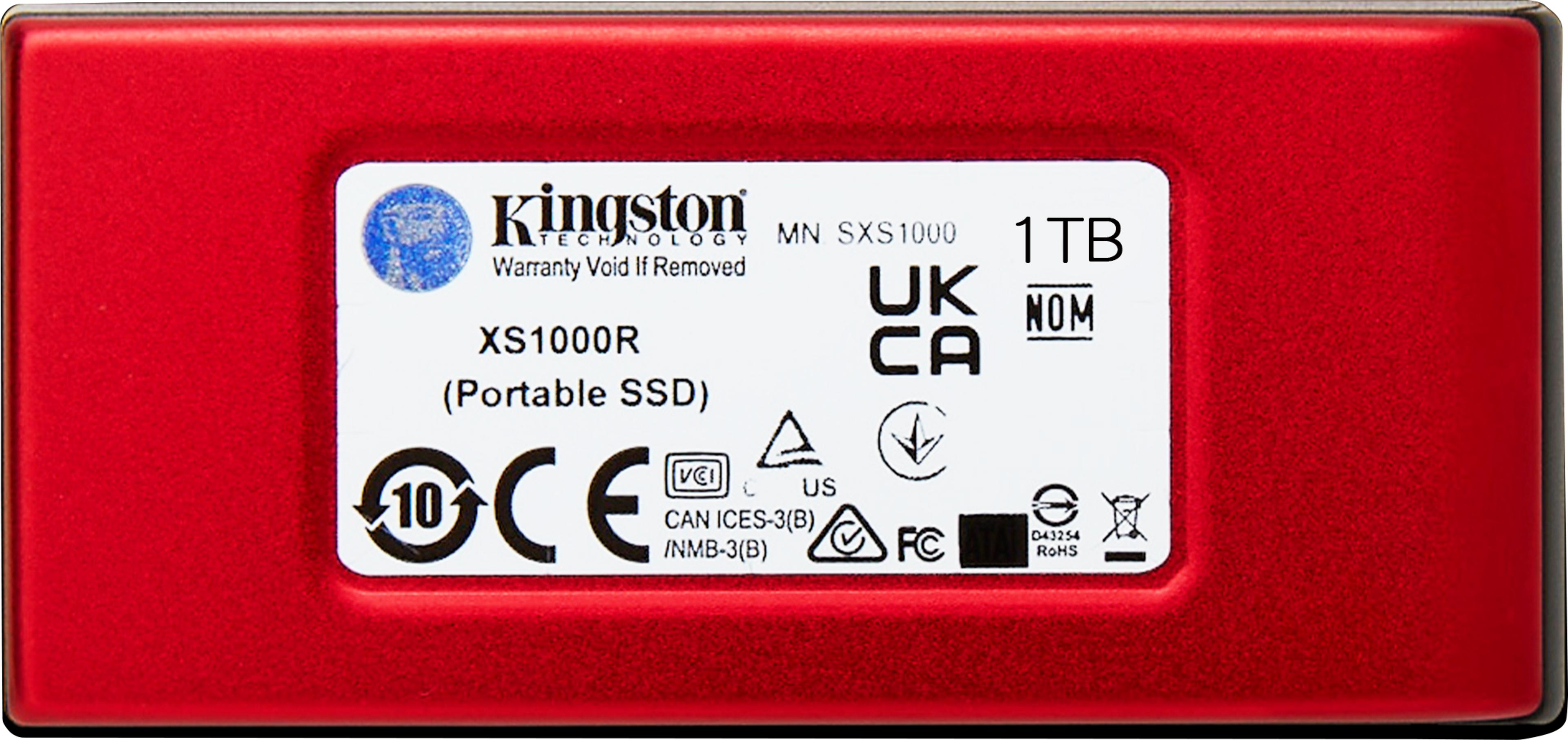 Kingston XS1000 1TB SSD Red