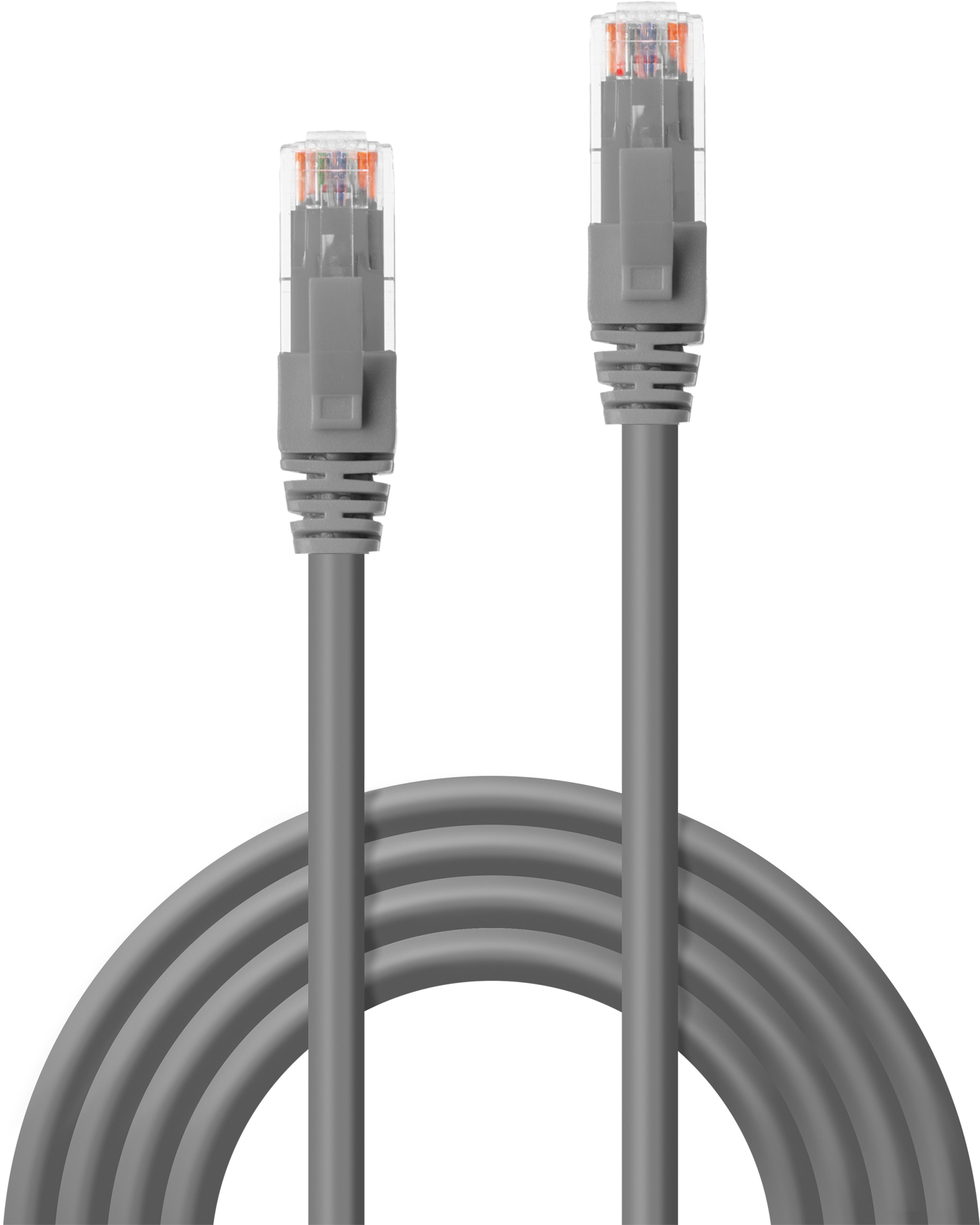 Patch Cable RJ45 U/UTP Cat6 7.5m Grey