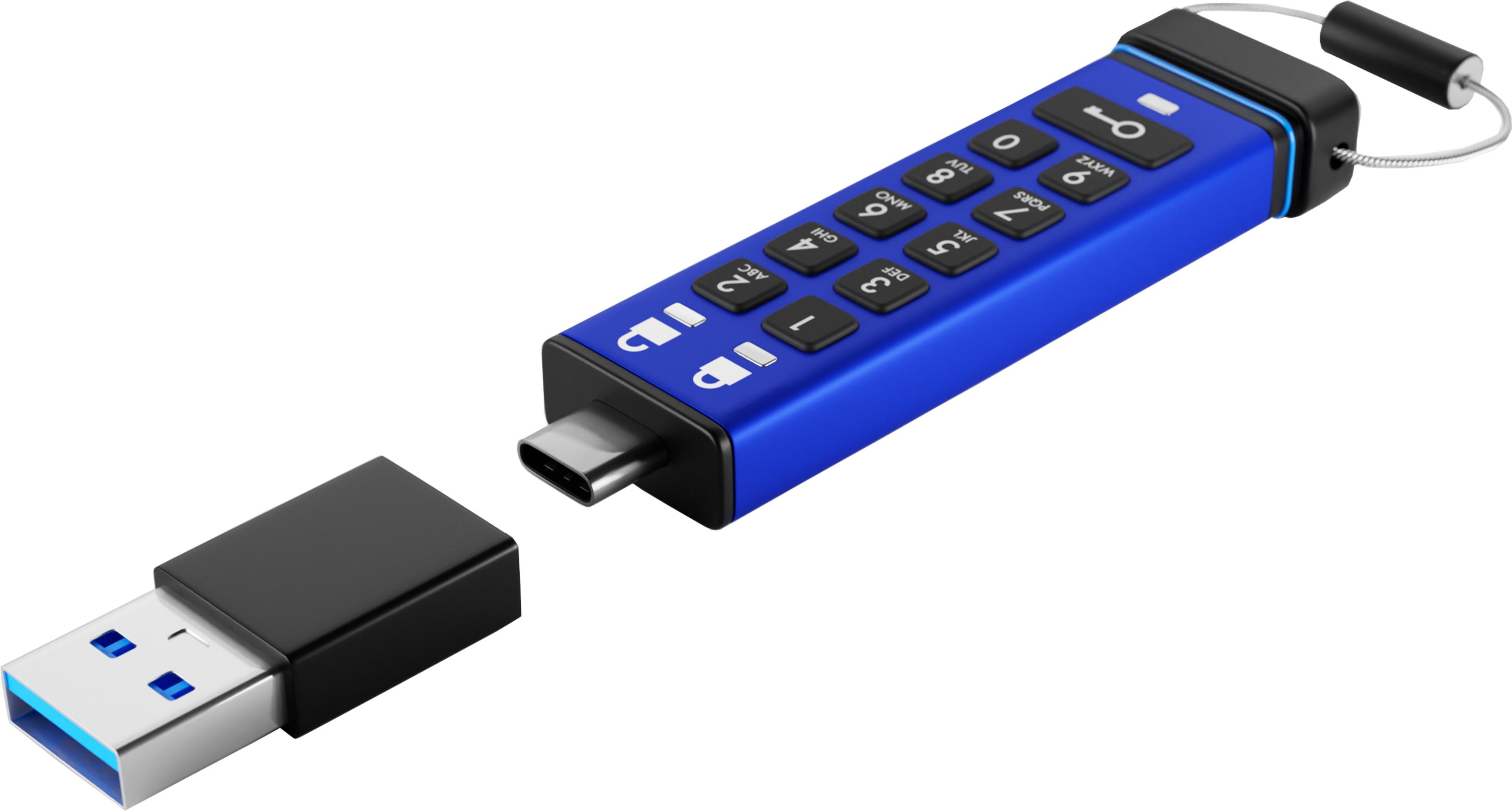 iStorage datAshur Pro+C 512GB USB Stick
