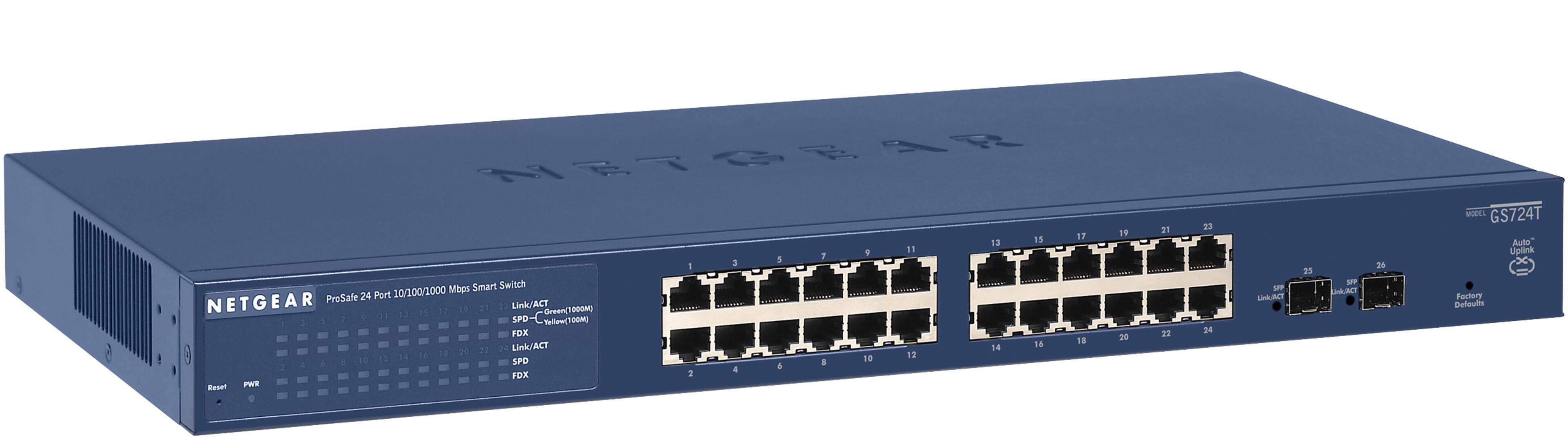 NETGEAR ProSAFE GS724Tv4 Smart Switch