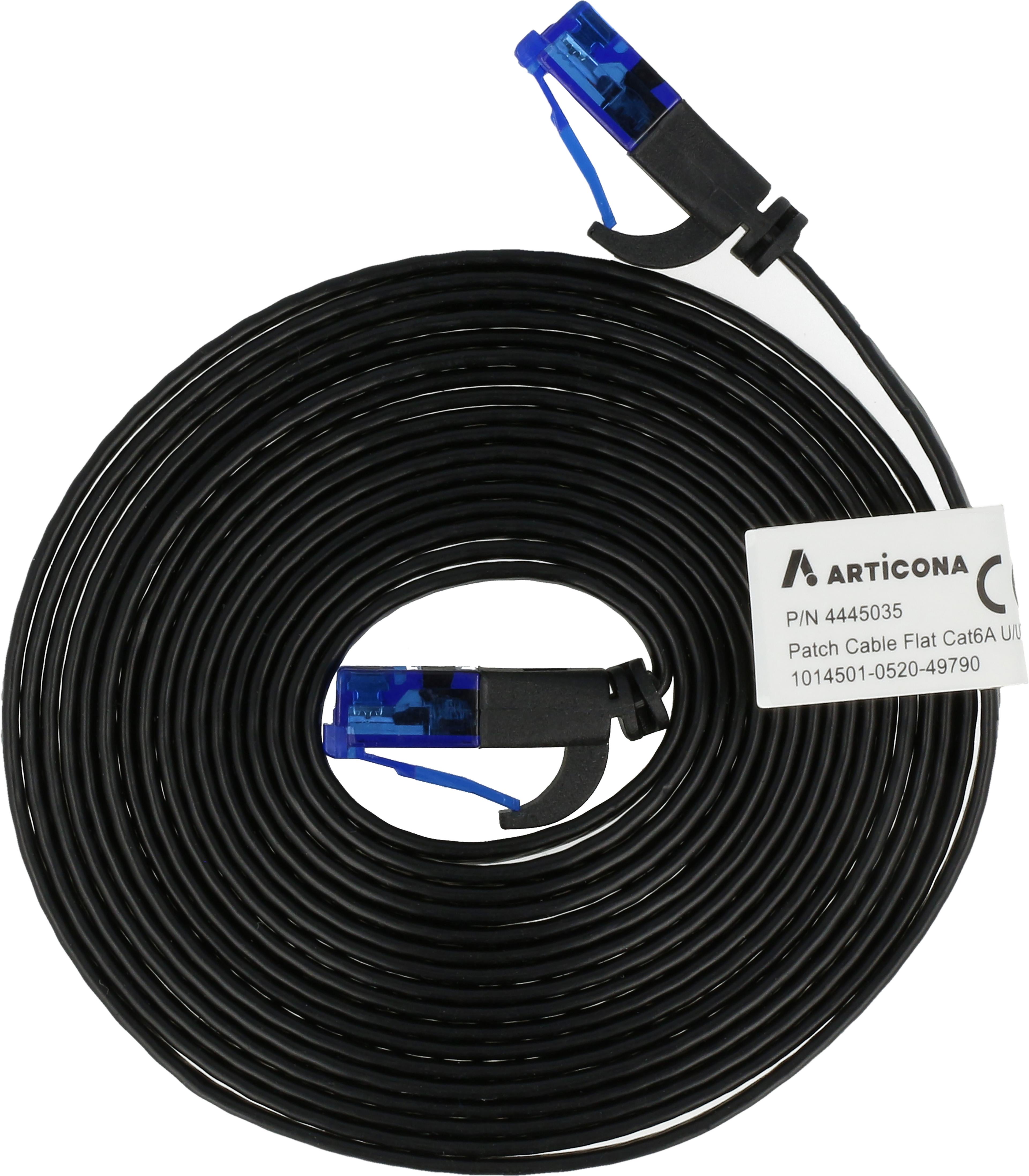 RJ45 patchkábel U/UTP Cat6a lapos 2 m