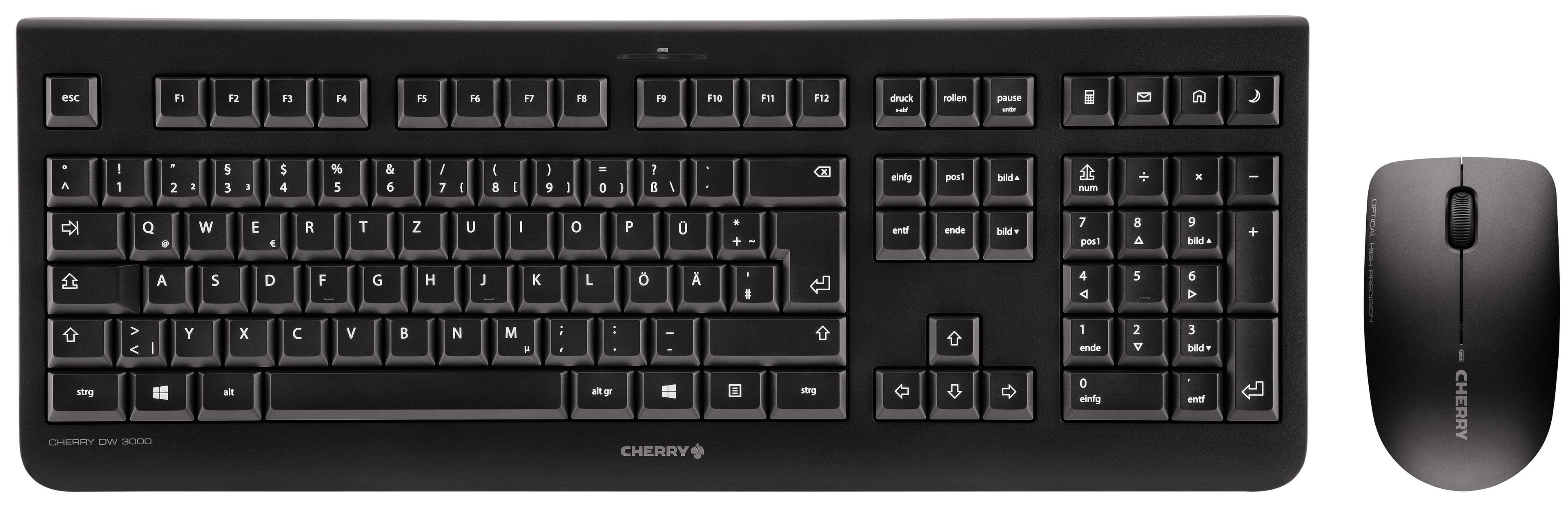 CHERRY DW3000 Keyboard & Mouse Set Black