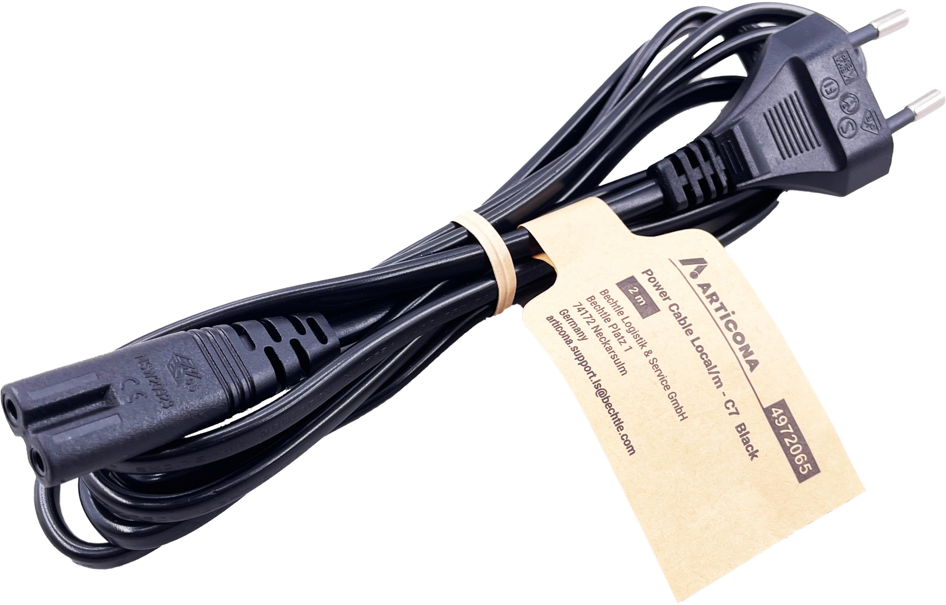 Netzkabel StromSt - C7 2 m schwarz