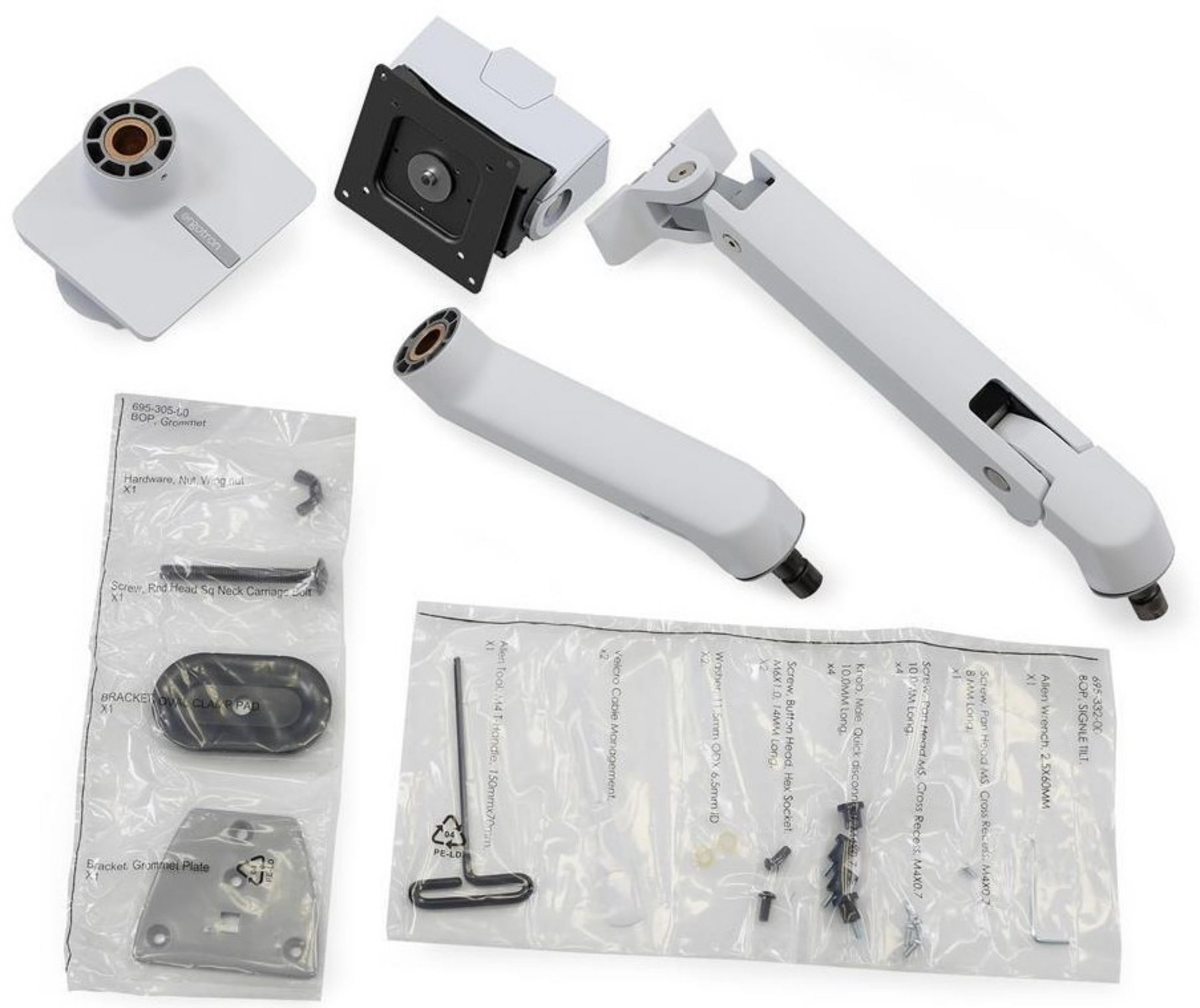 Ergotron HX Desk Monitor Arm White