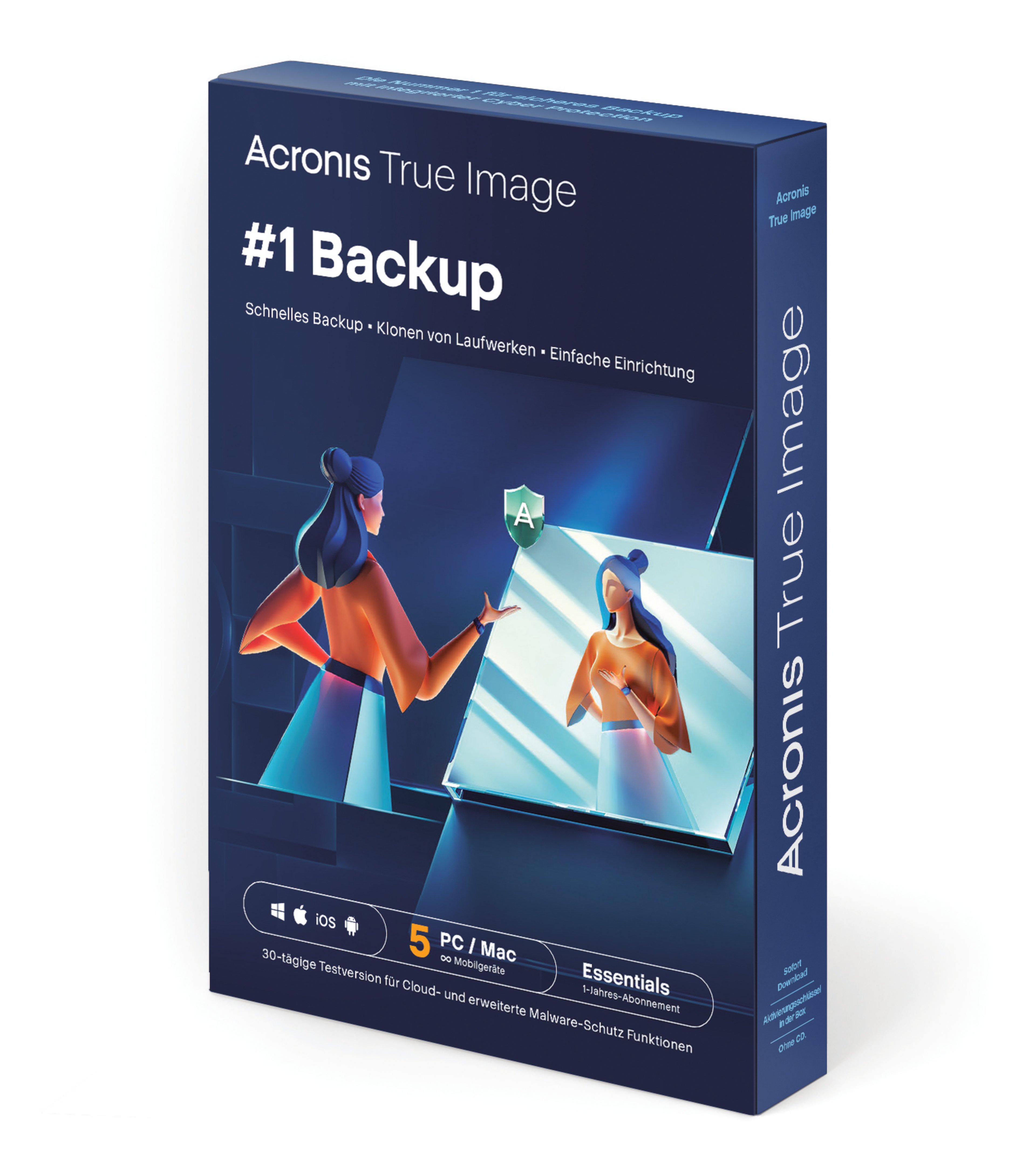 Acronis True Image Essentials Subscription 5 Computers - 5 year subscription ESD