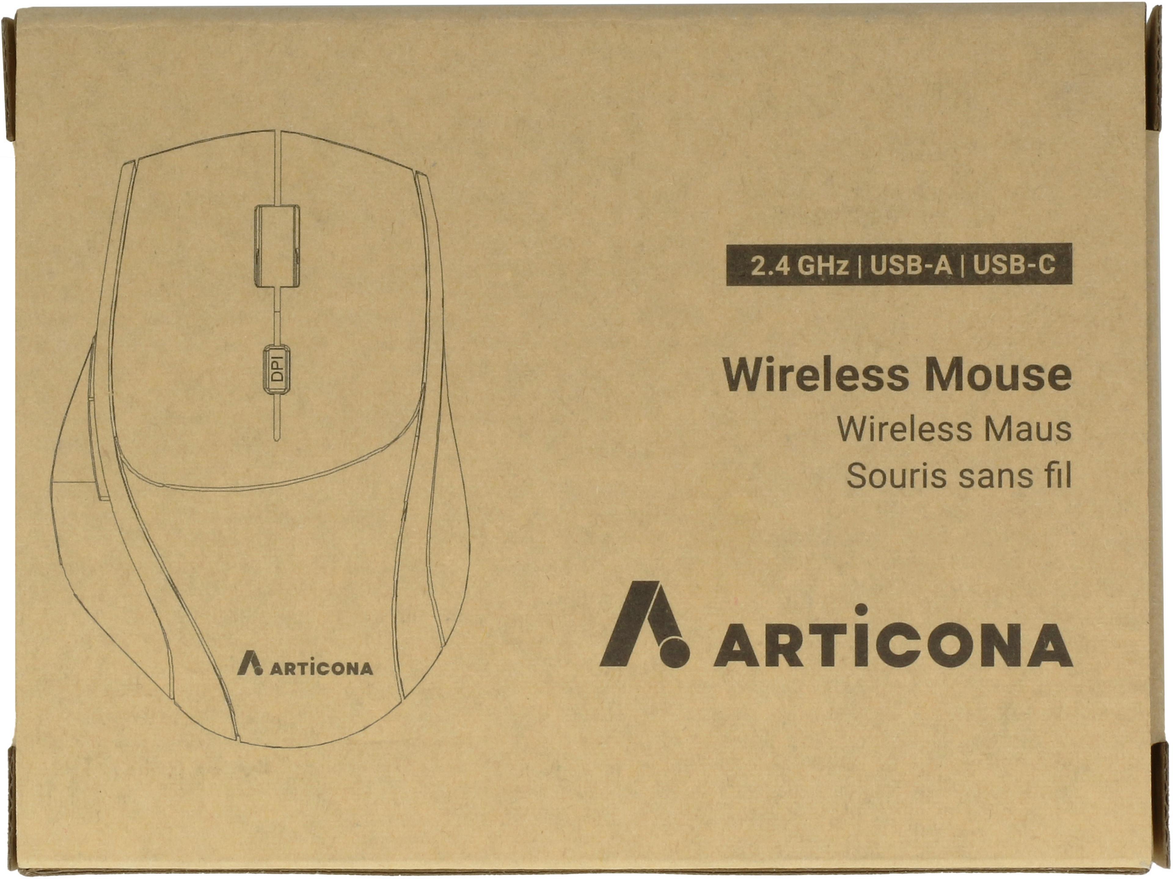 ARTICONA Bluetooth +2.4GHz USB A/C Mouse