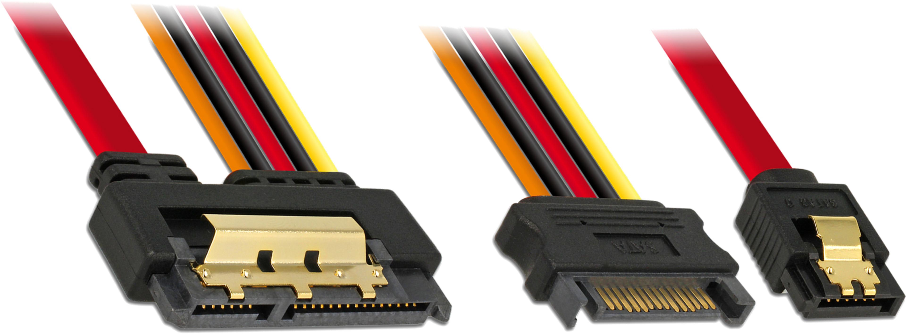 SATA and SATA Power Cable, Intern. 0.3m
