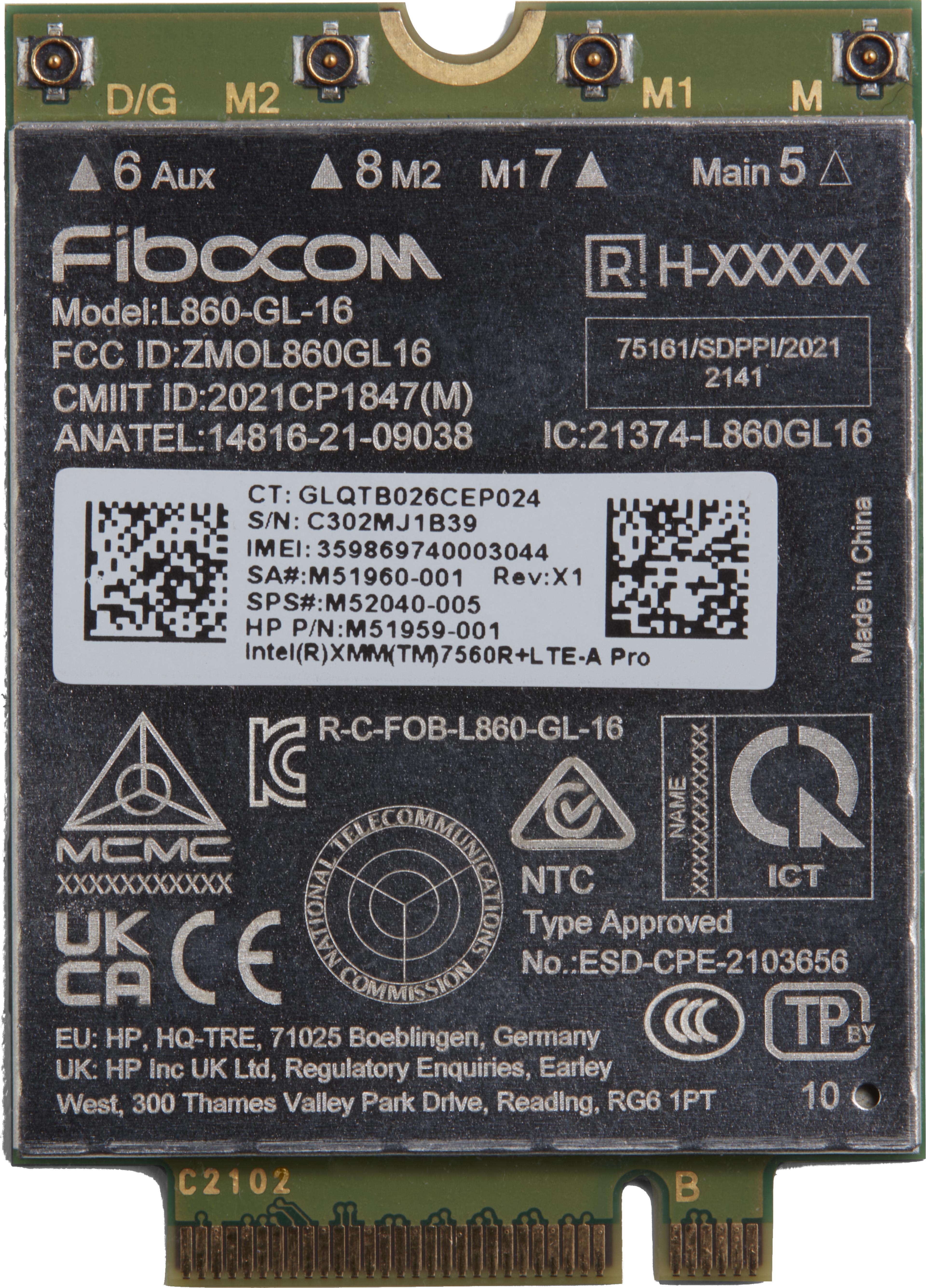 HP XMM 7560 R+ LTE-Advanced Pro WWAN