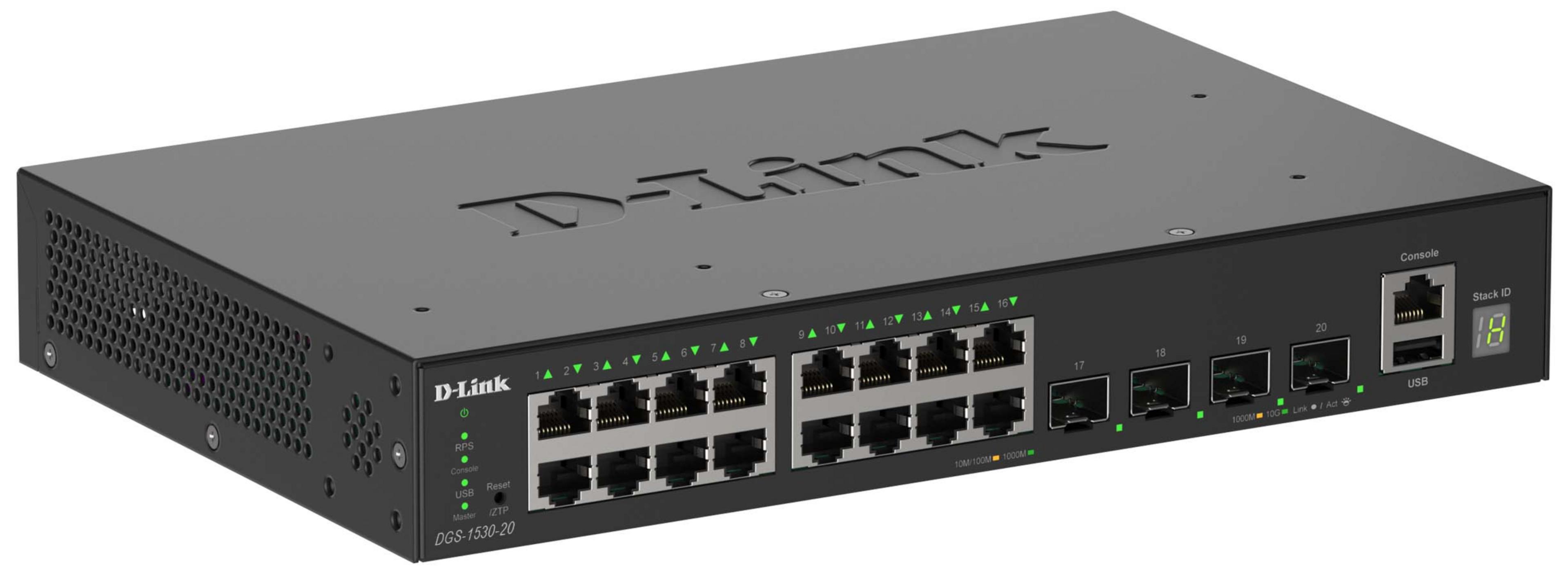 D-Link DGS-1530-20/E 20-port Switch