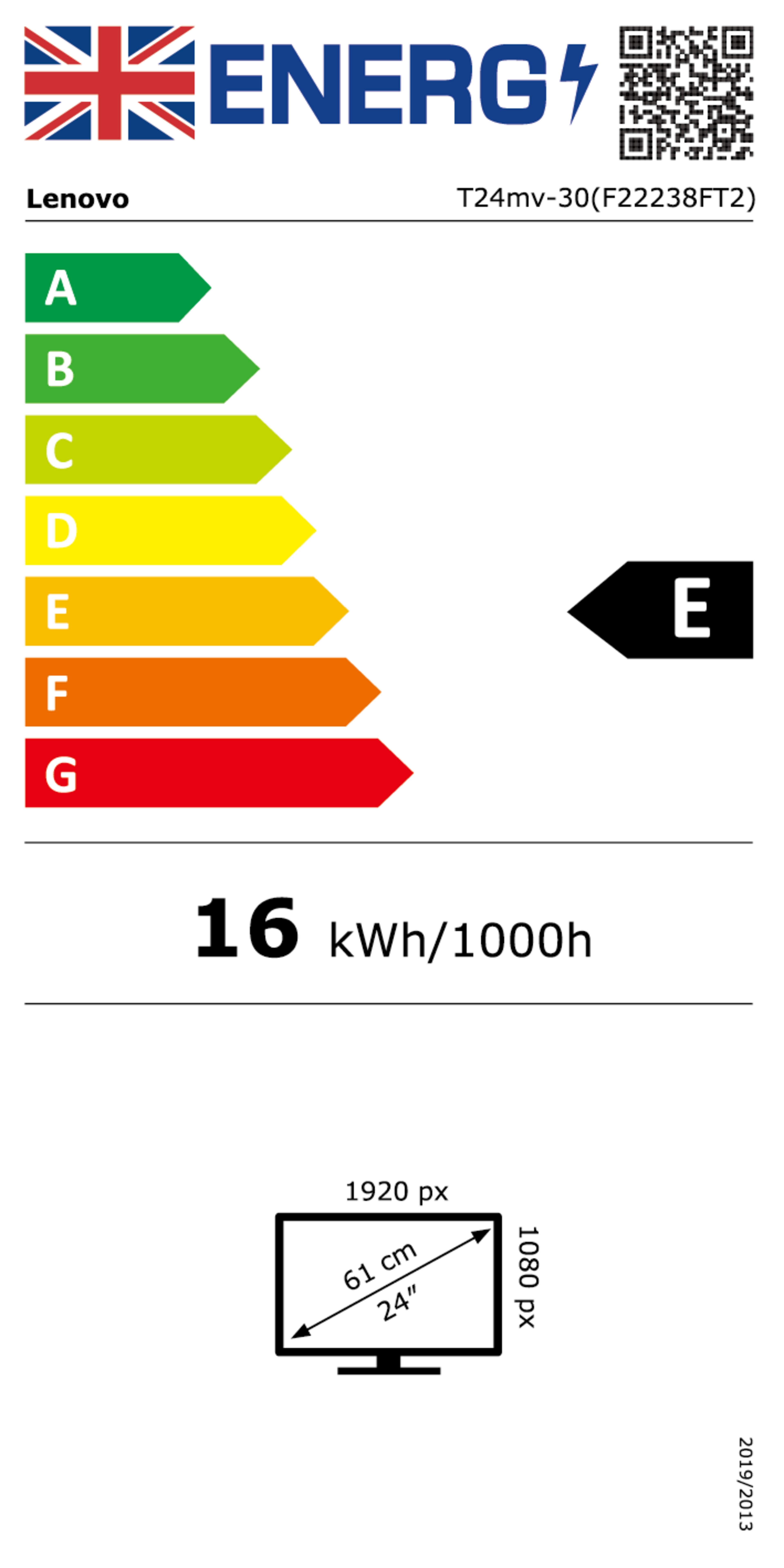 Lenovo ThinkVision T24mv-30 Monitor