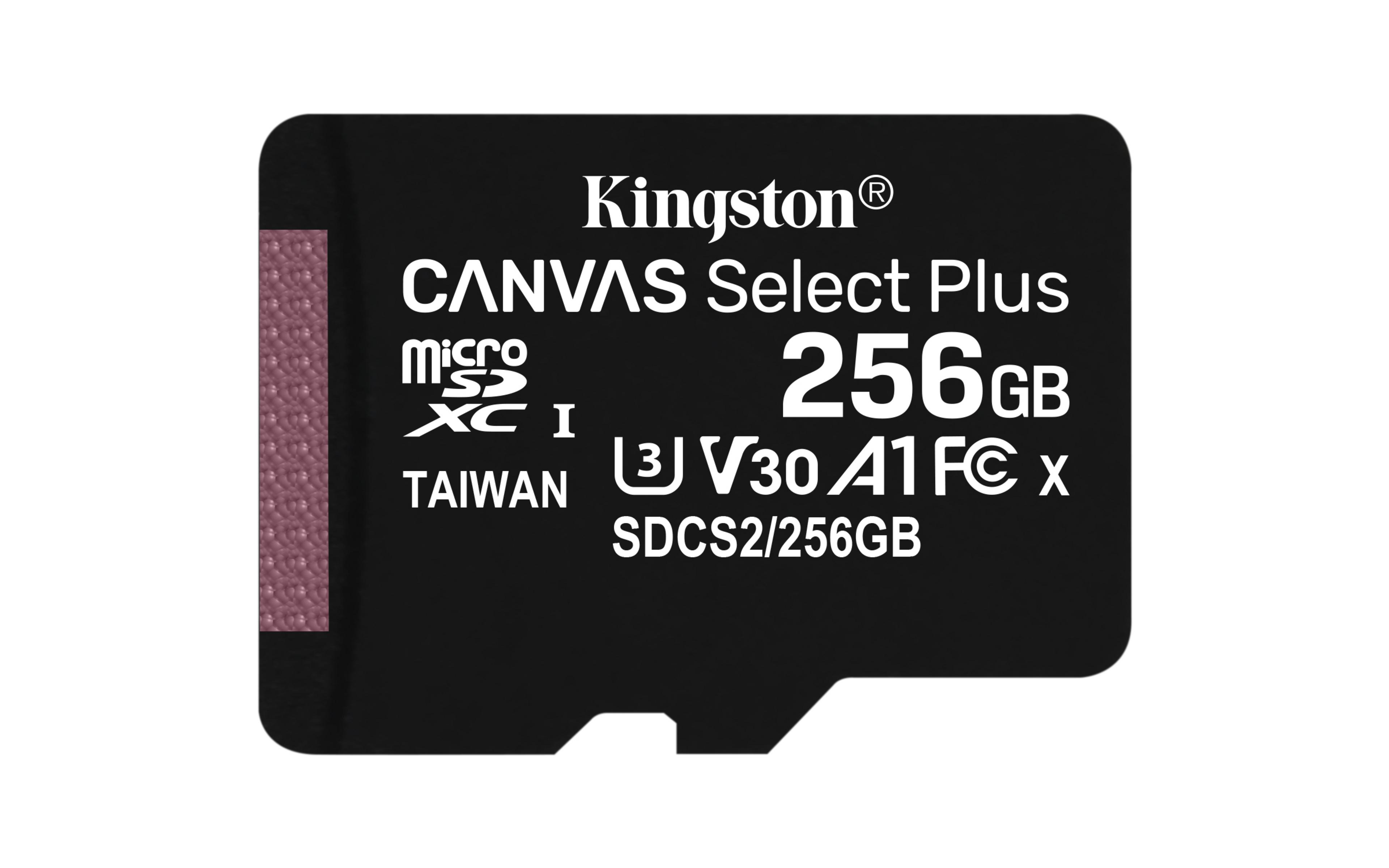 MicroSDXC 256 Go Kingston Canvas SelectP