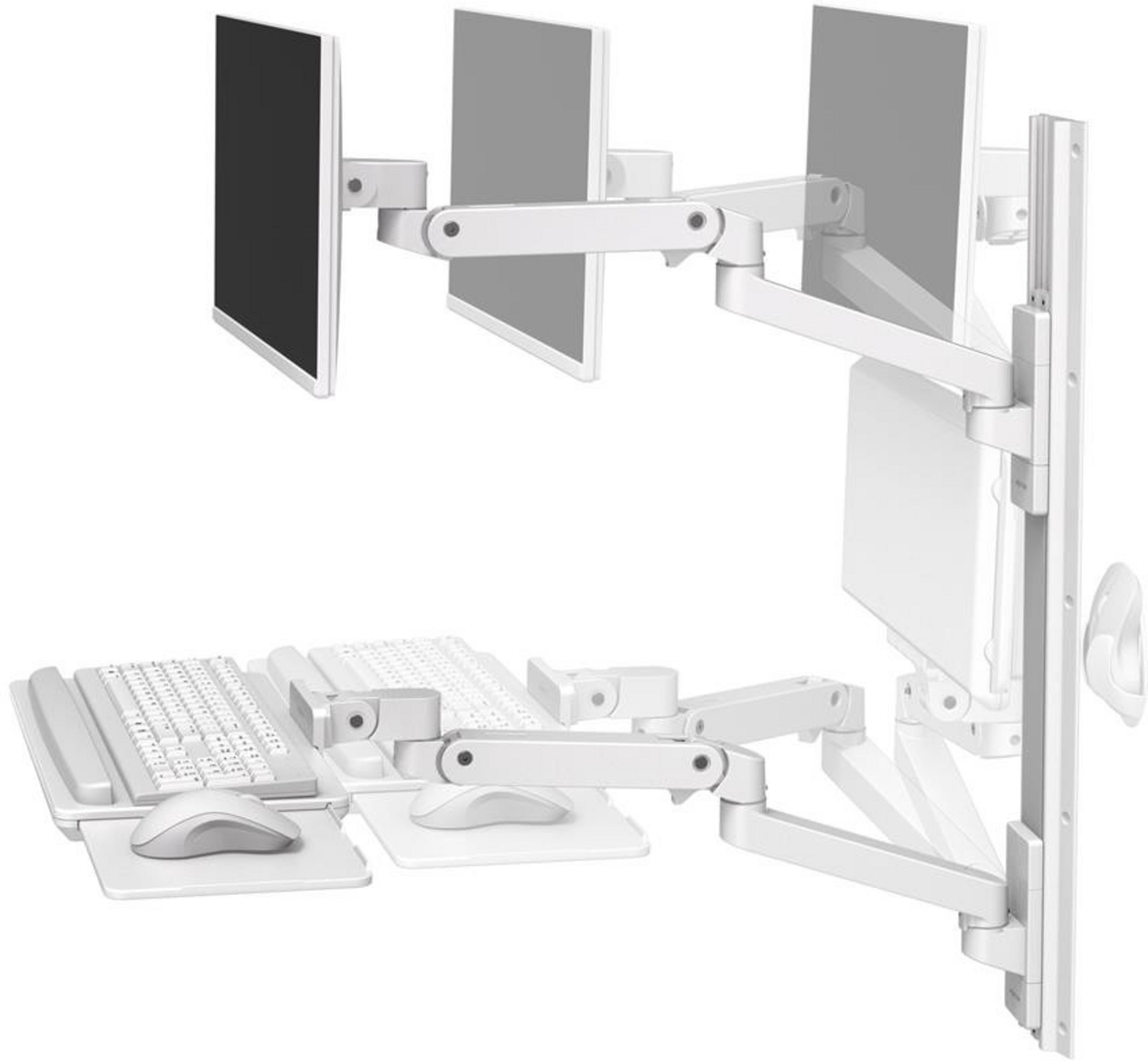 Système fix. mural Ergotron LX Pro, blc