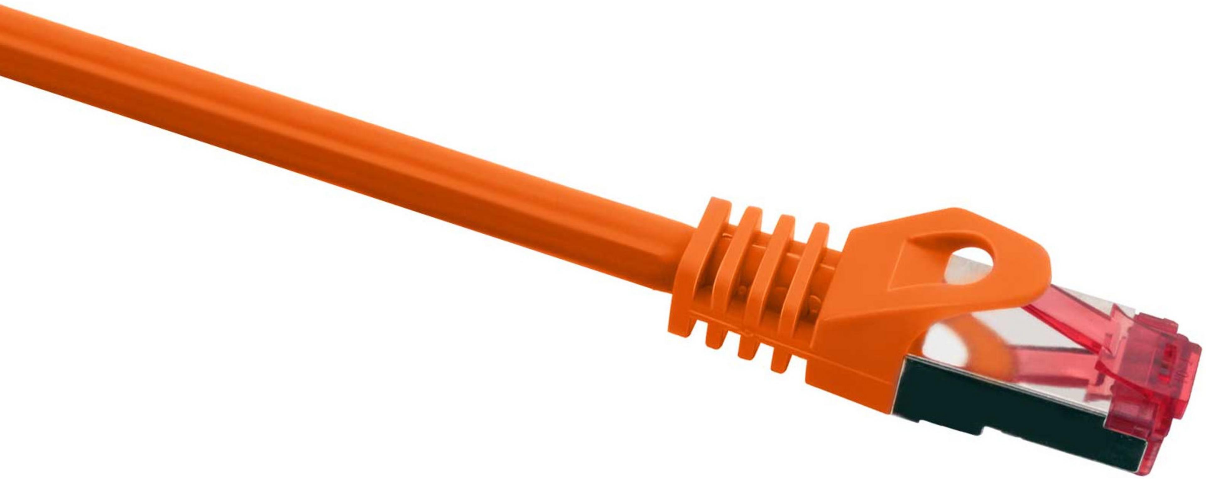 Patchkabel RJ45 S/FTP Cat6 0,25 m orange (618651) kaufen
