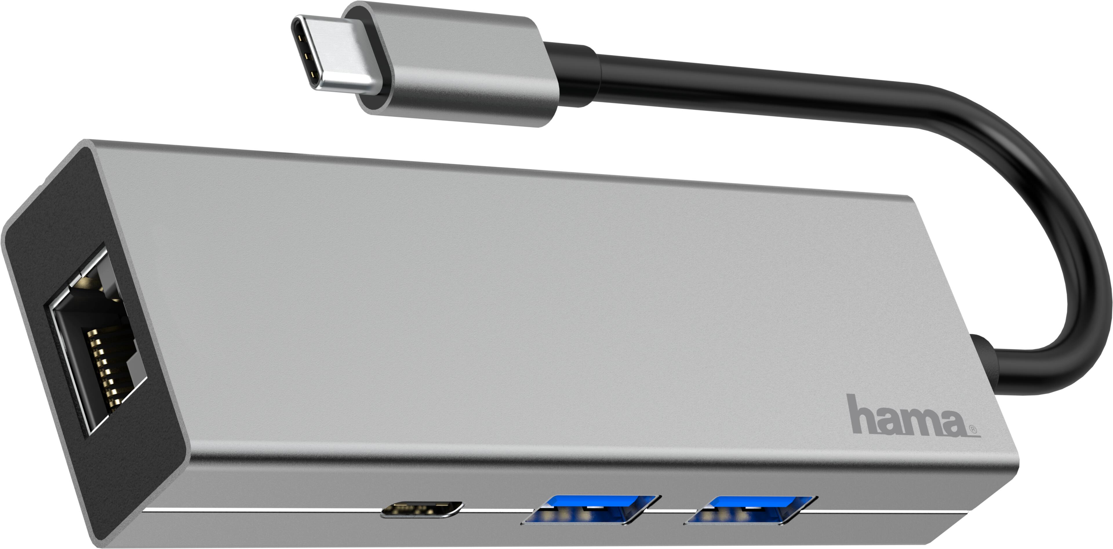 Hama USB Hub 3.0 3-port + Gb Ethernet