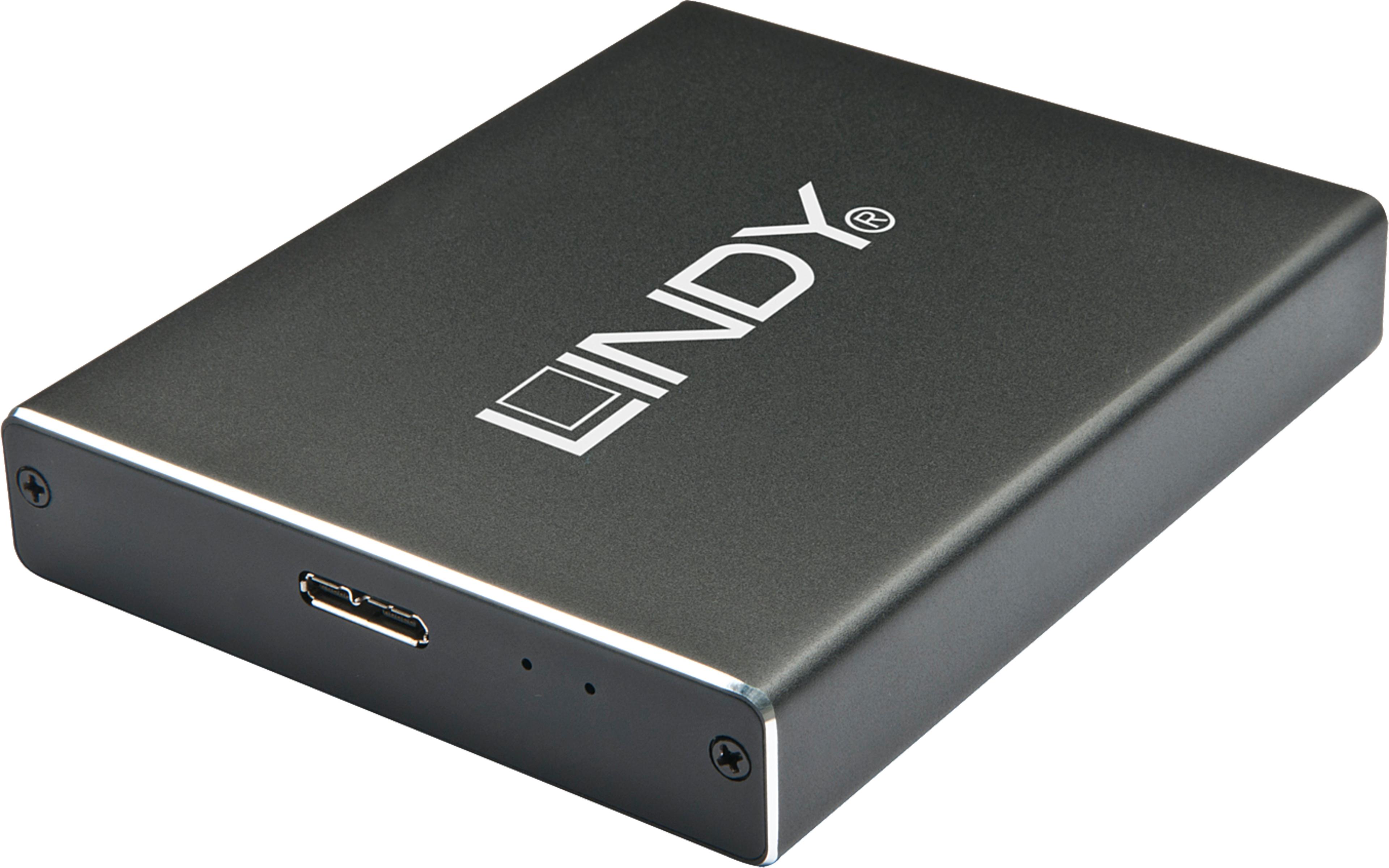 Chassis LINDY M.2/USB 3.1 tp C SSD RAID