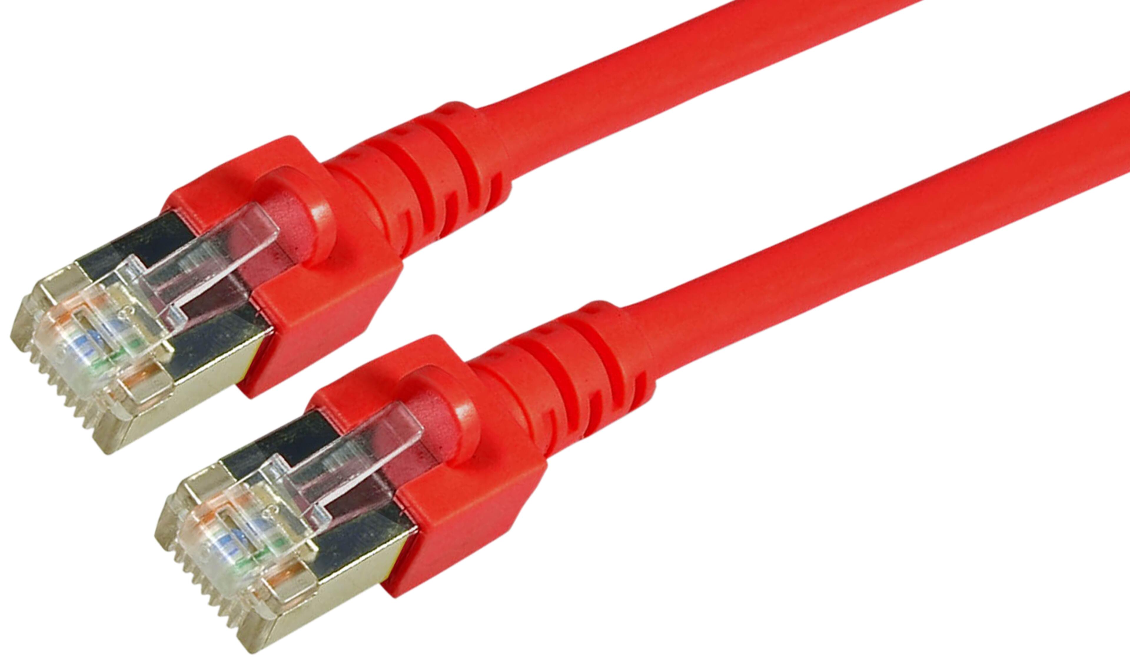 Patch Cable RJ45 SF/UTP Cat5e 1m Red