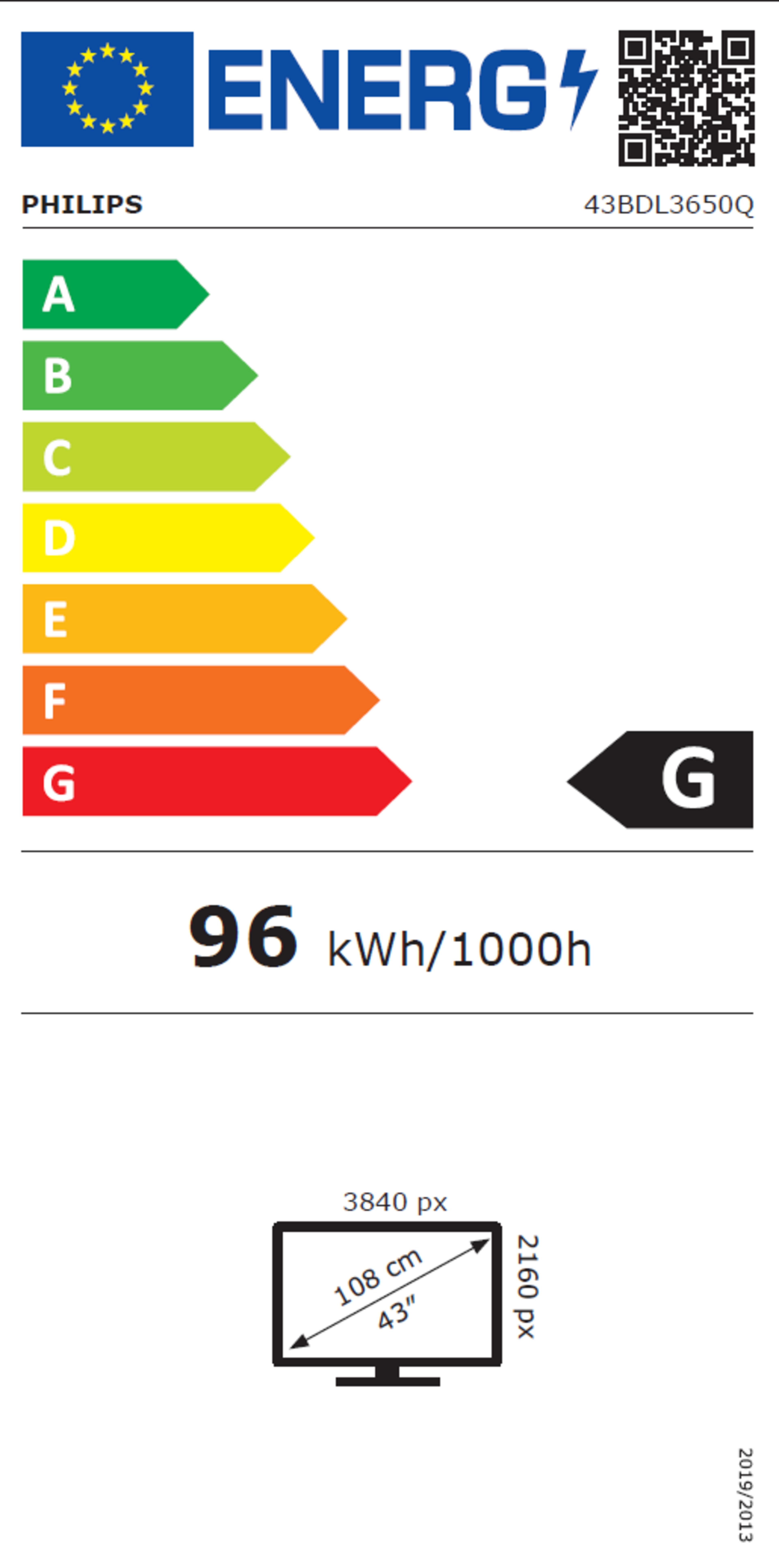 Philips 43BDL3650Q Display
