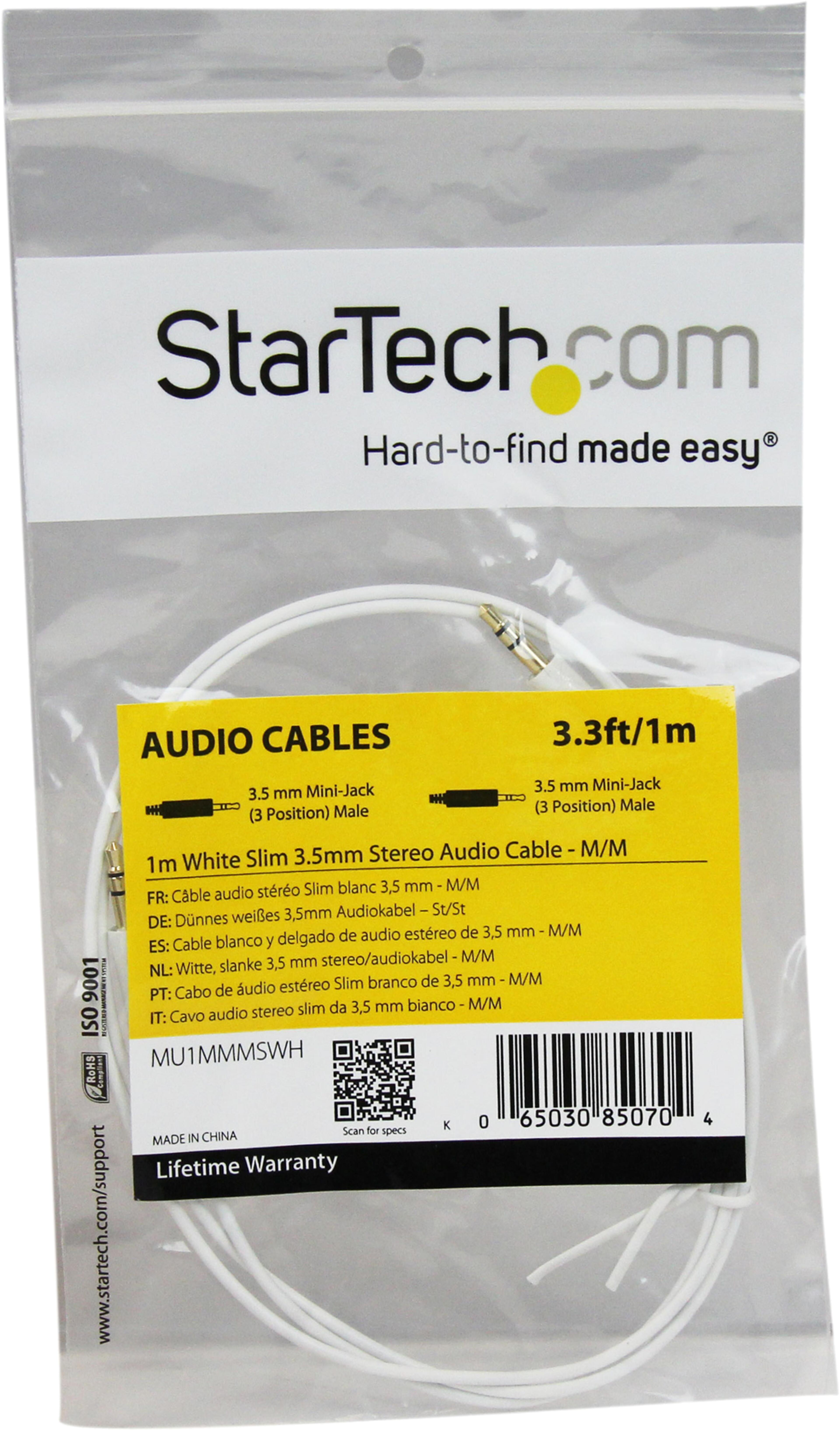 Cable 3.5 mm Jack/m-m 1m