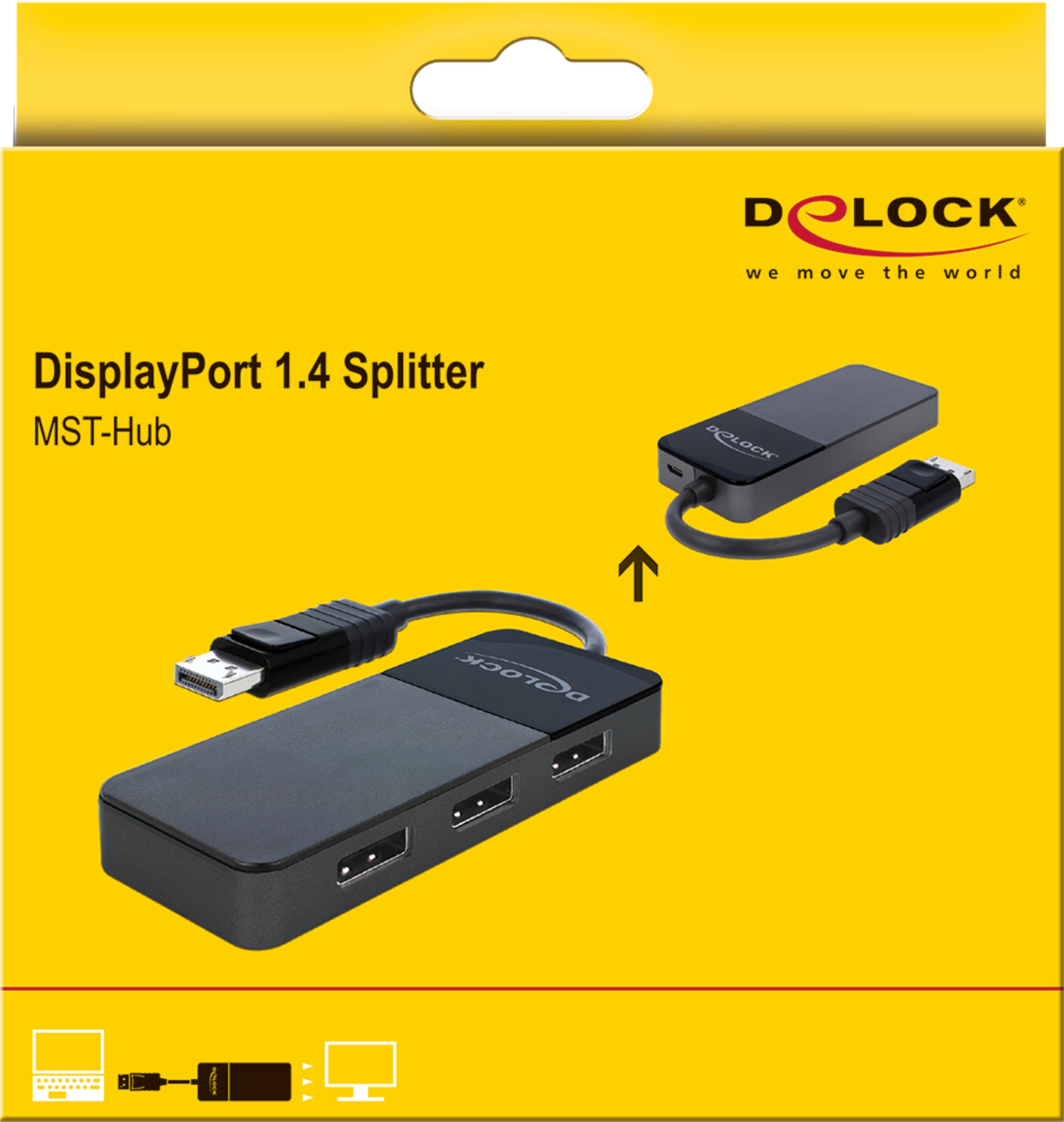 Delock DisplayPort Splitter 1:3