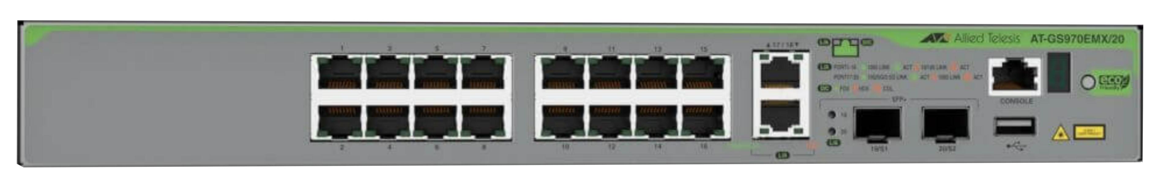Prepínač Allied Telesis GS970EMX/20