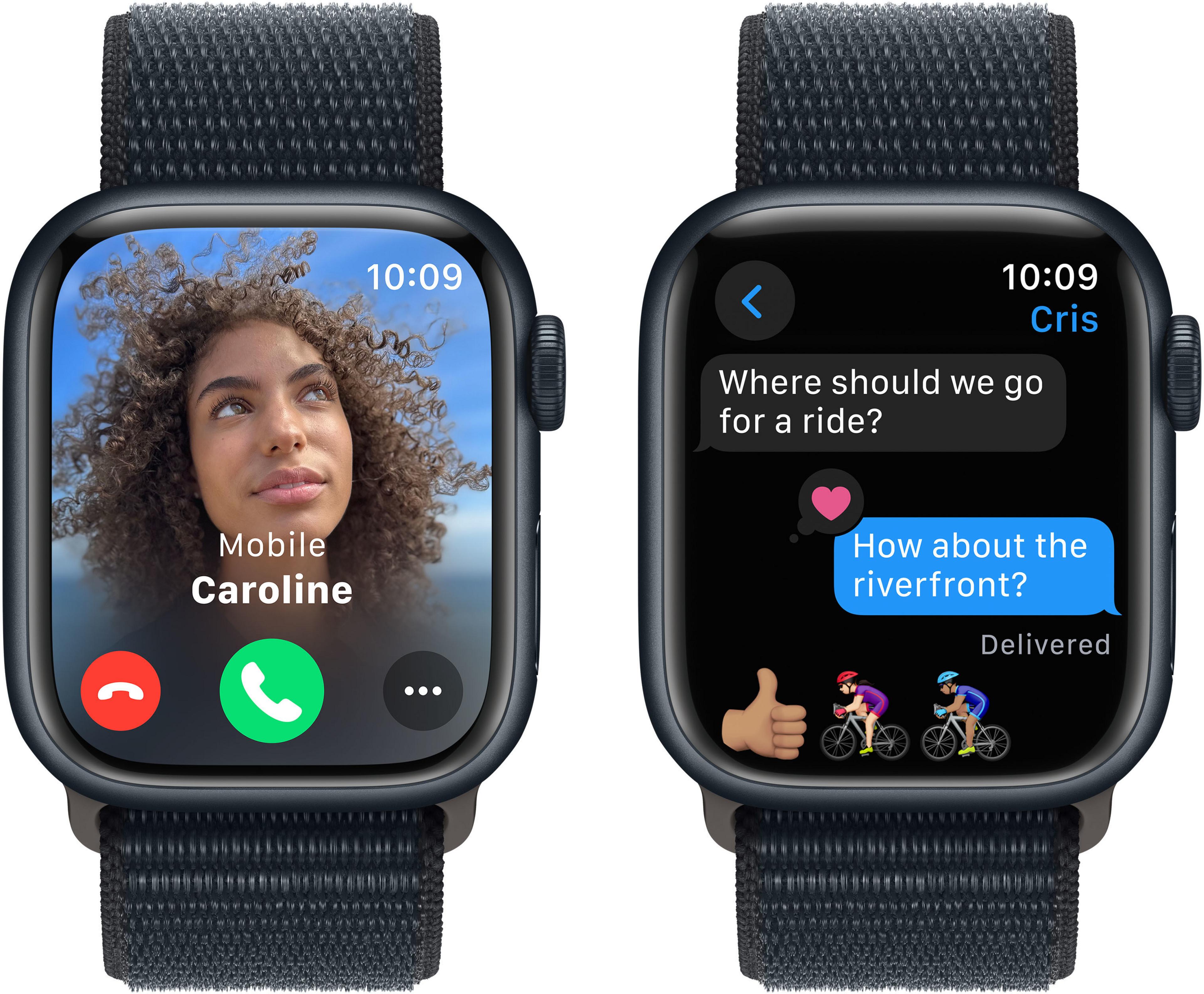 Apple Watch S9 GPS 45mm alu meia-noite