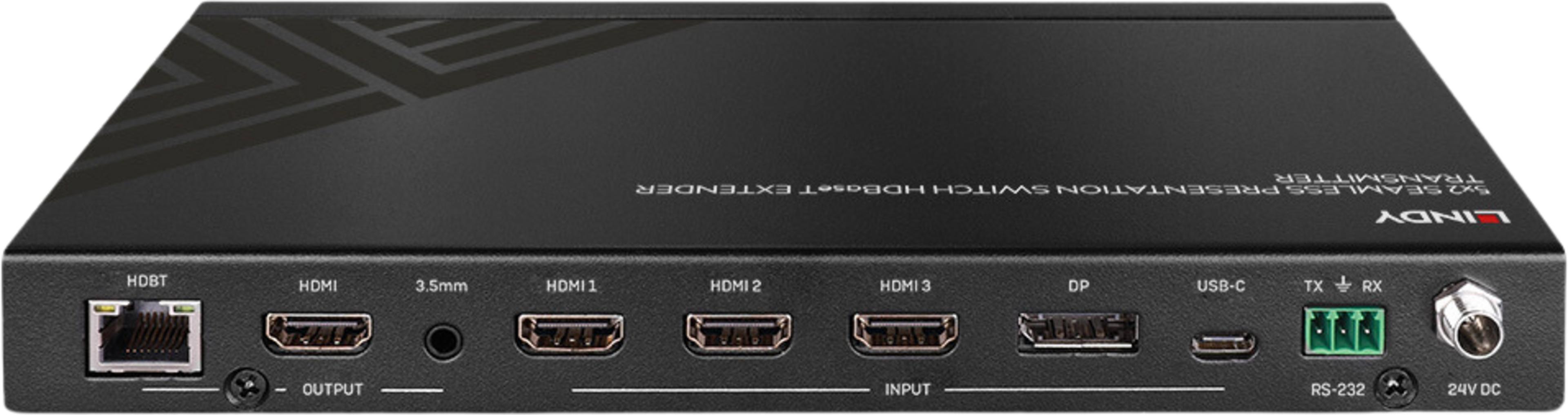 Répartiteur/sélect 5:1 LINDY HDMI/DP/USB