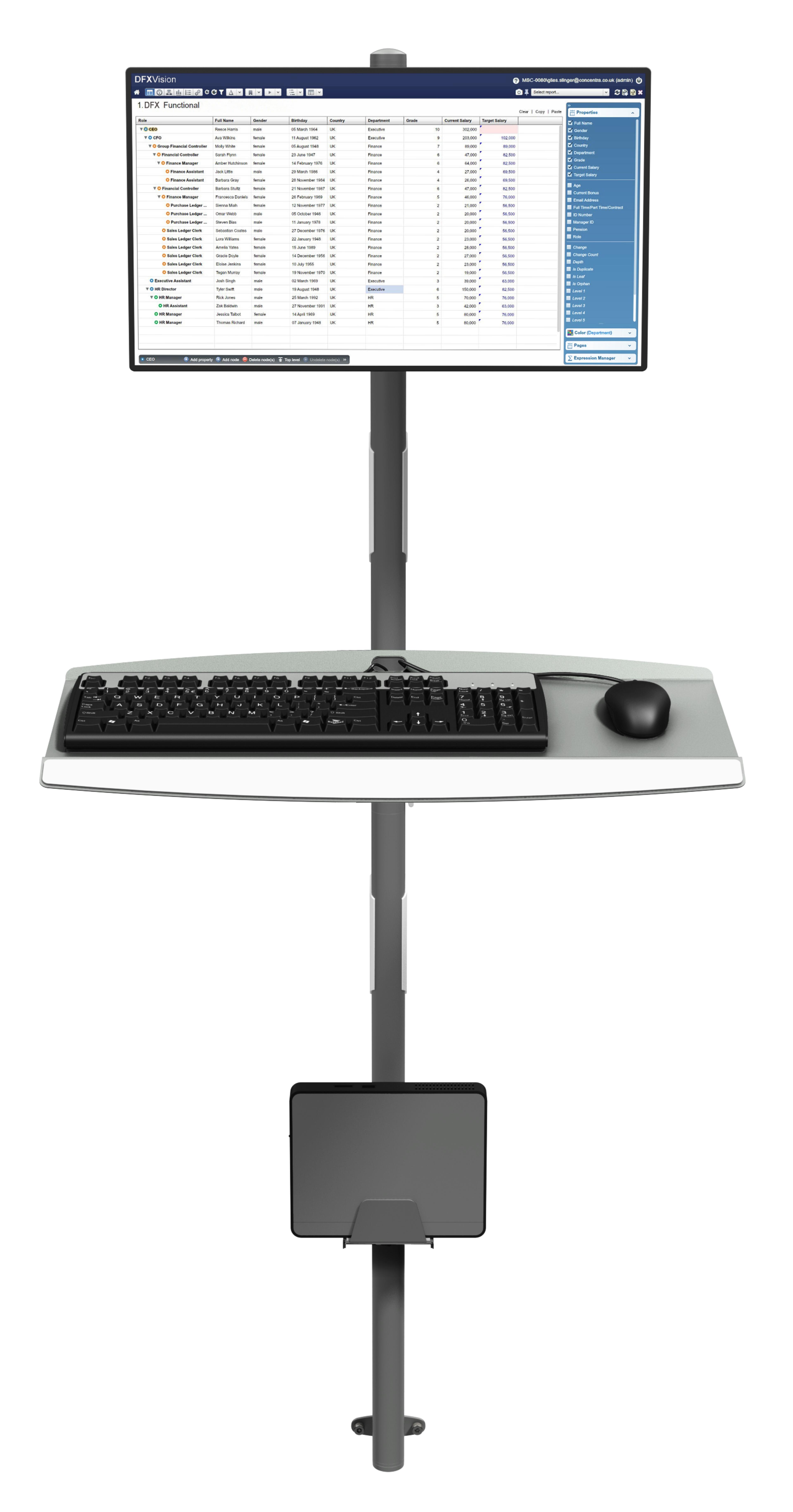 Dataflex Viewmate Workstation Wall