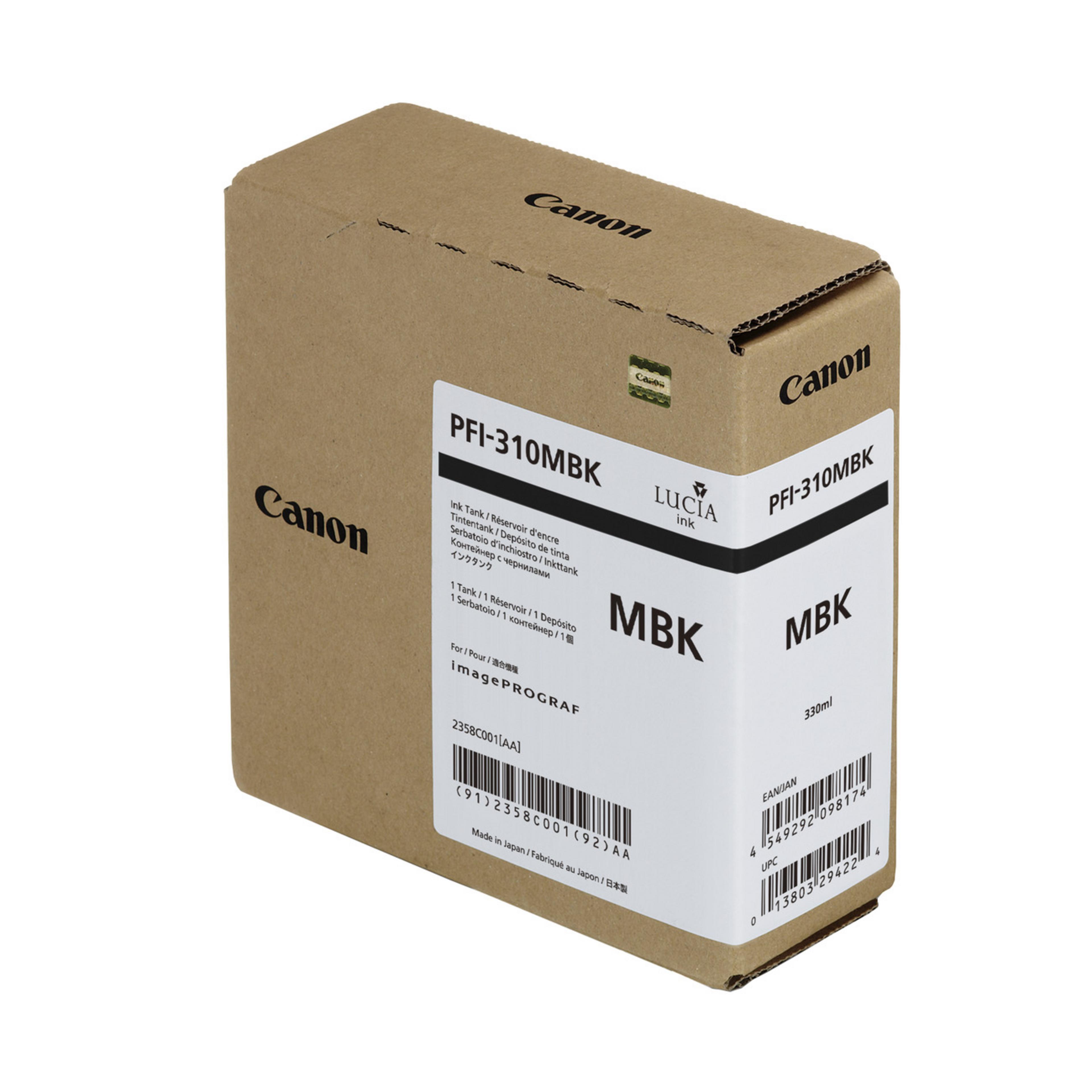 Canon PFI-310MBK Ink Matte Black