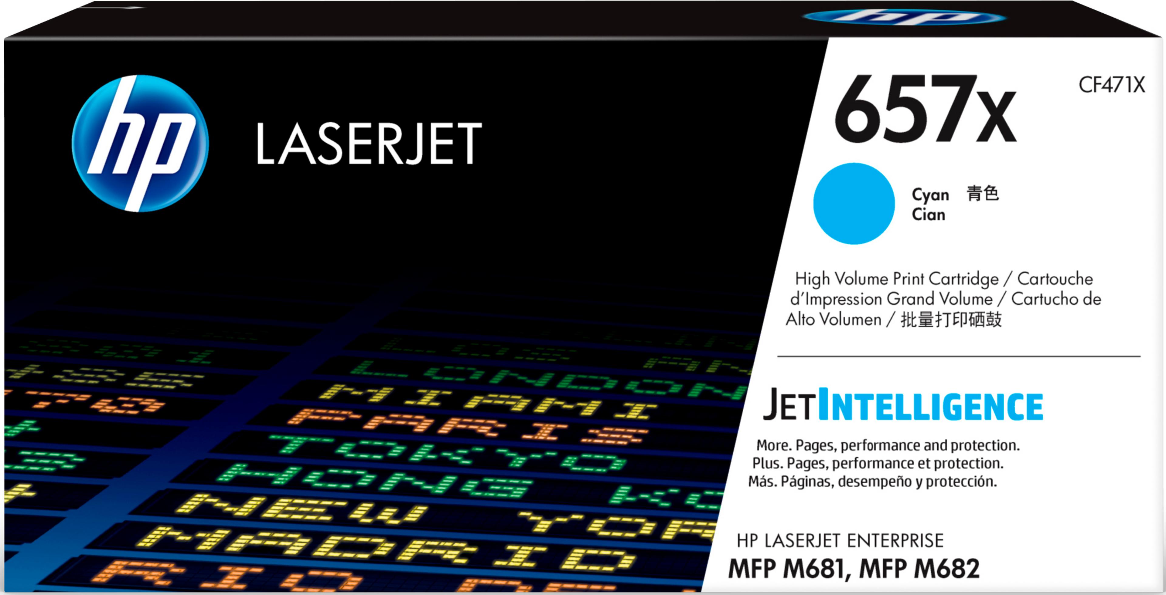 HP 657X Toner Cyan