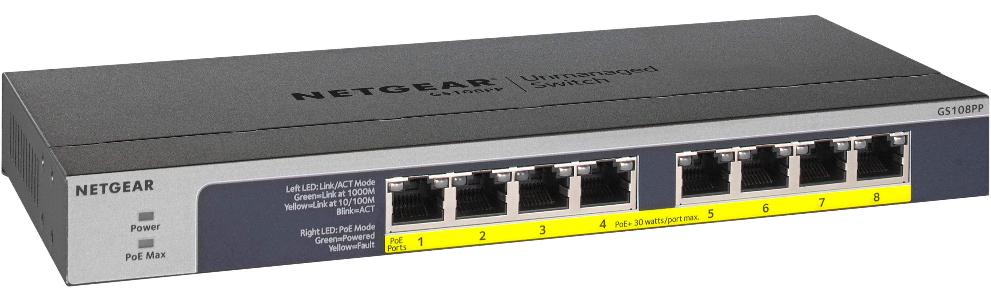 NETGEAR GS108PP PoE Switch
