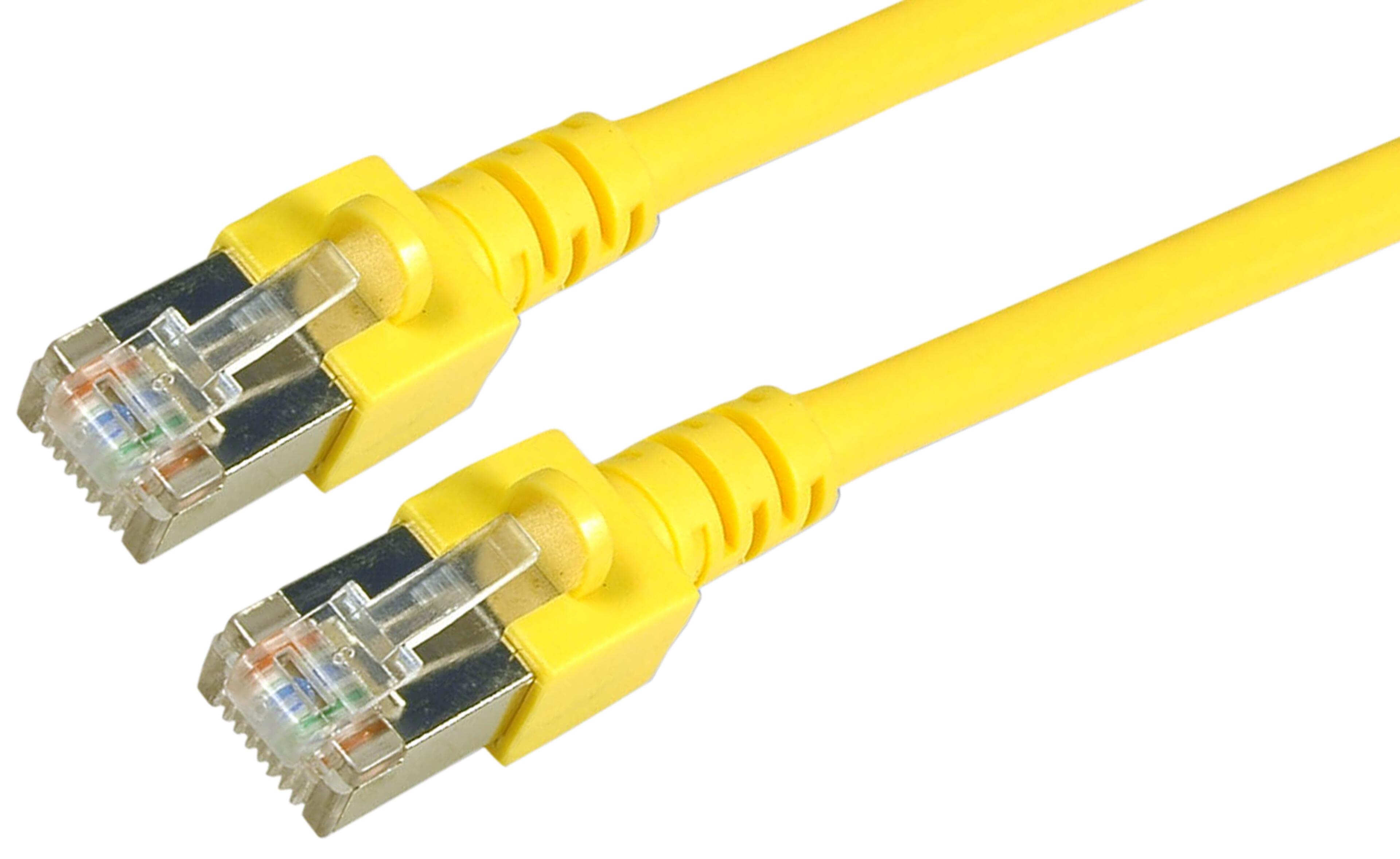 Kabel siec.RJ45 SF/UTP Cat5e 1 m, żółty