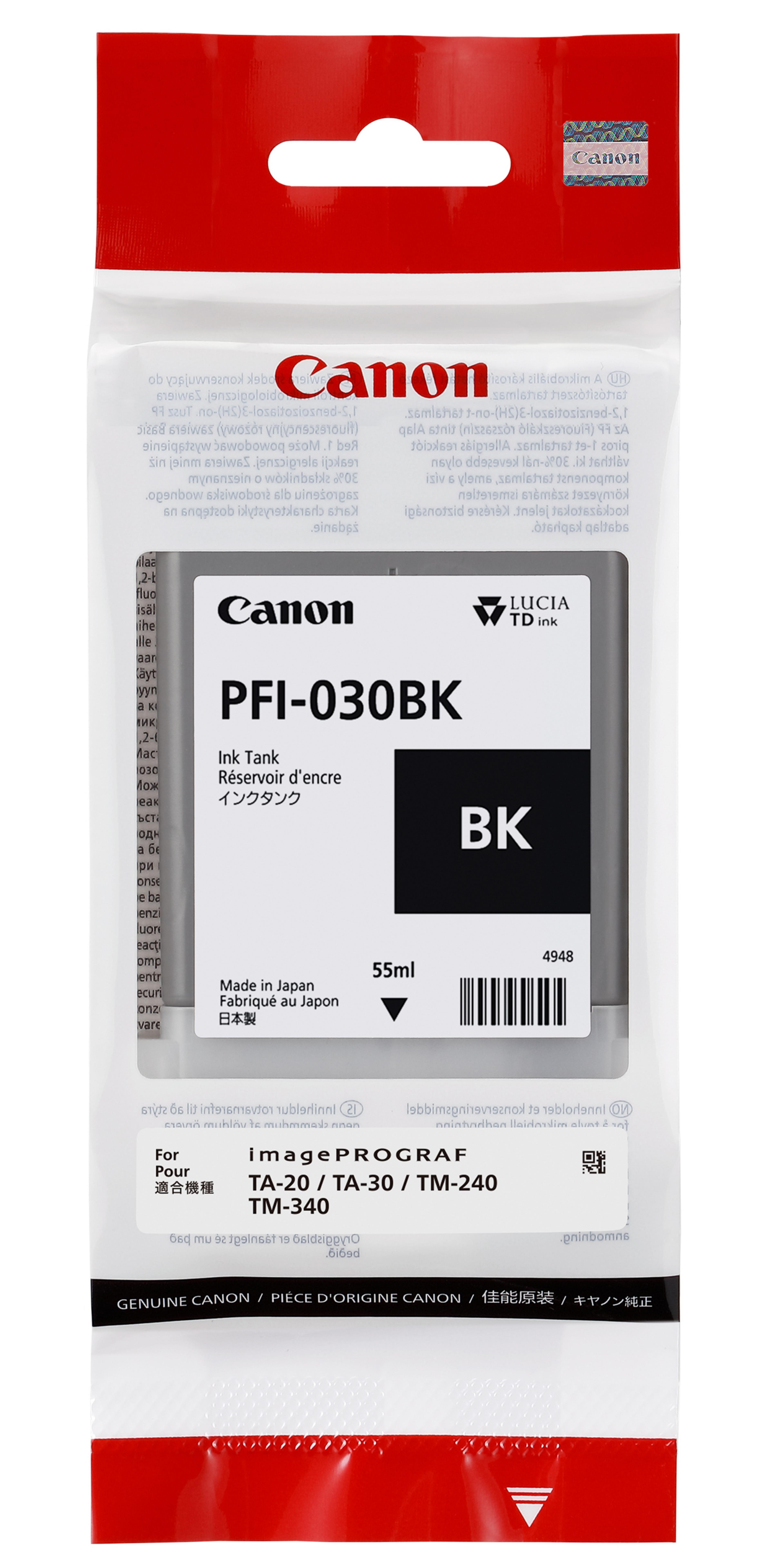 Canon PFI-030 BK Ink Black