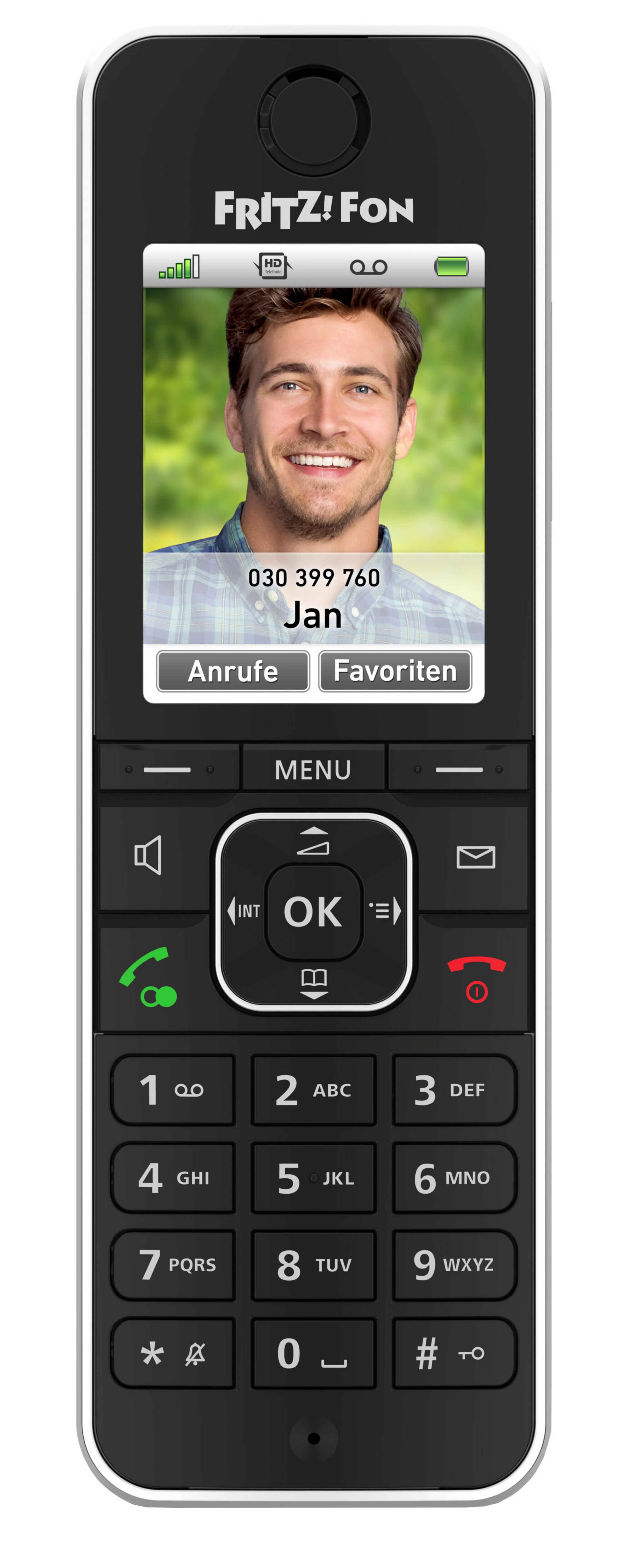 FRITZ!Fon C6 Black DECT Mobiltelefon