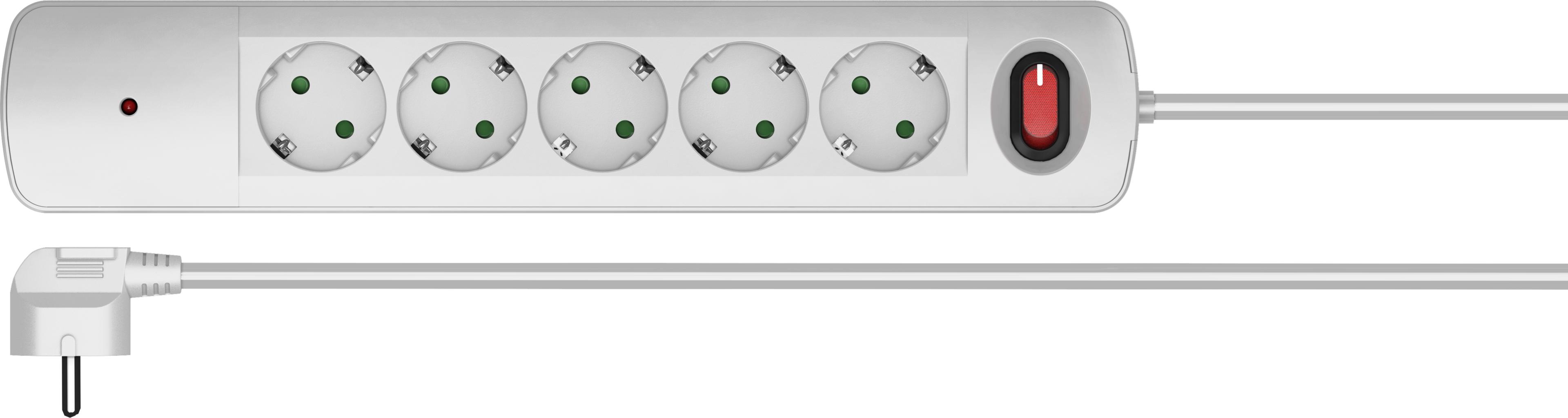 Power Strip 5x Surge Protect 1.5m Switch