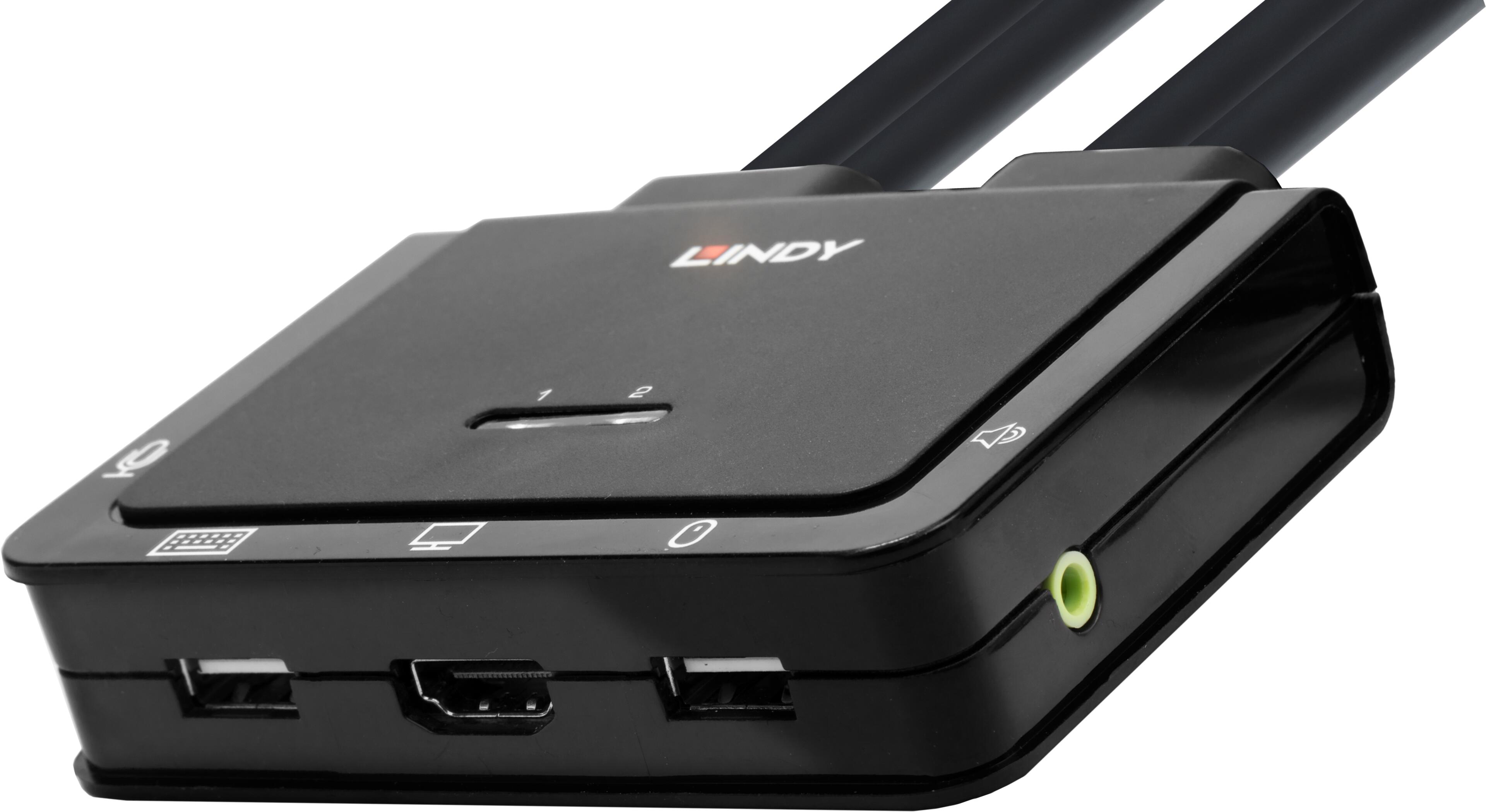 LINDY KVM SwitchCable HDMI/Type-C 2-port