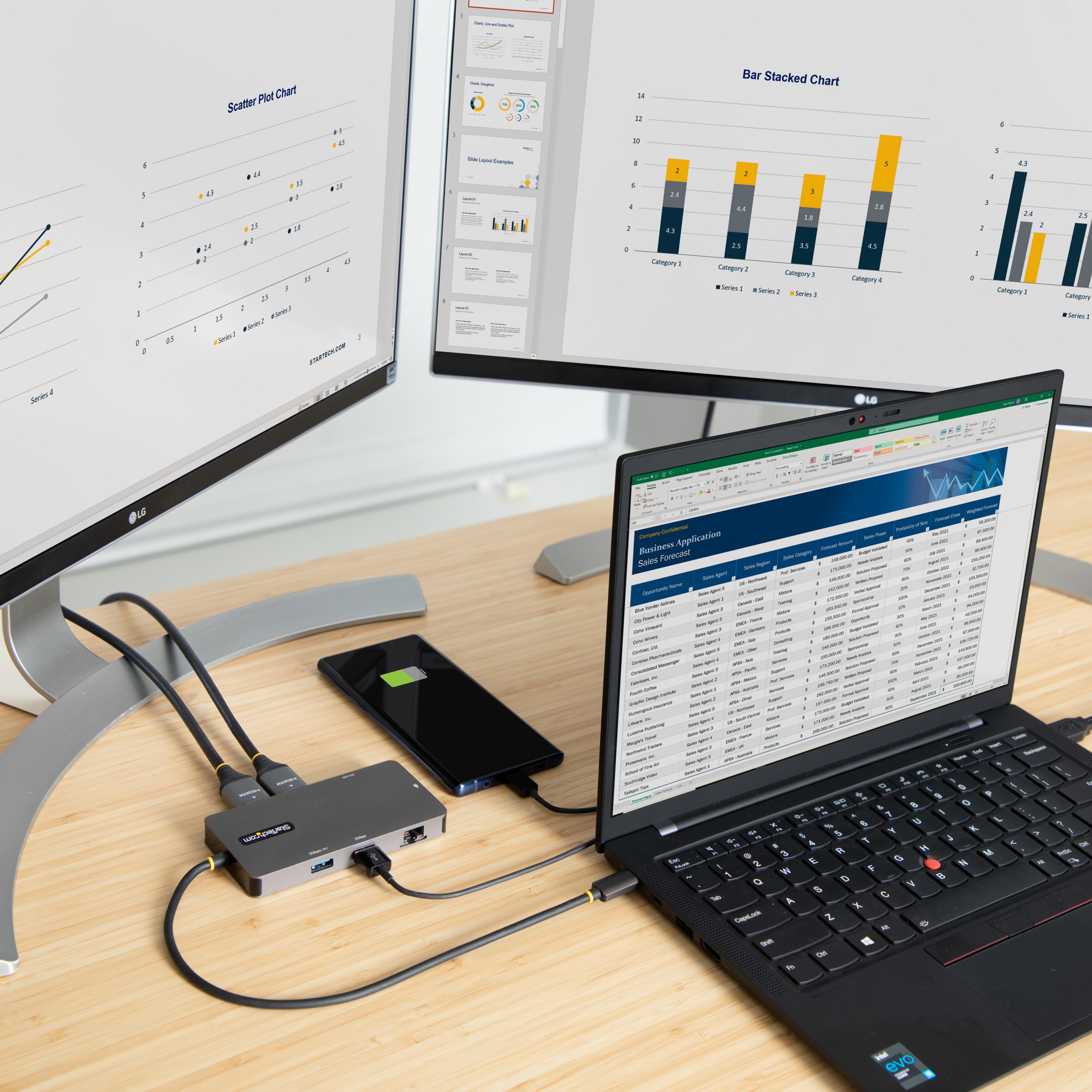 Docking USB-C 3.0 - 2x HDMI StarTech