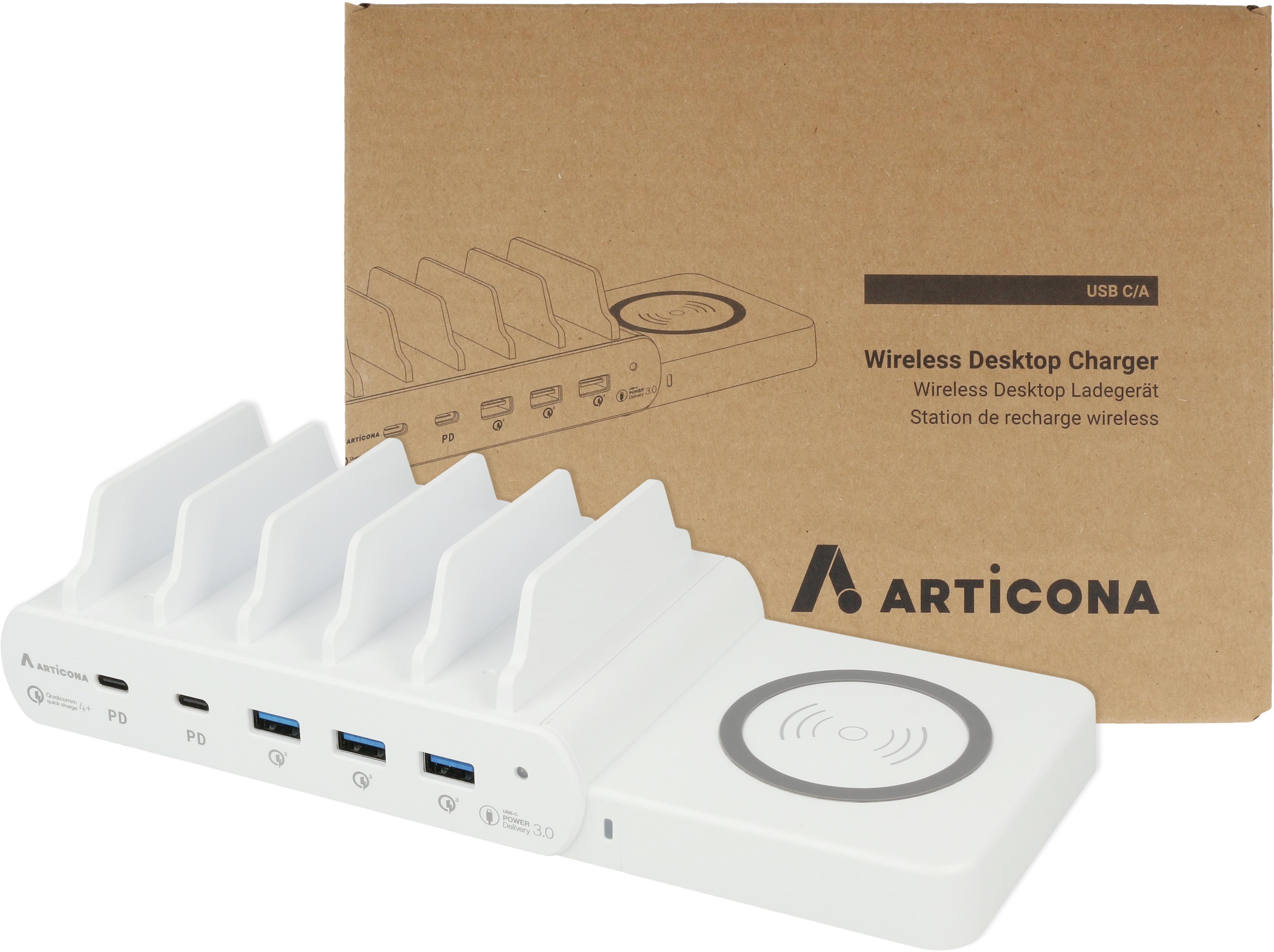 ARTICONA USB C/A vez. nélk. töltőállomás