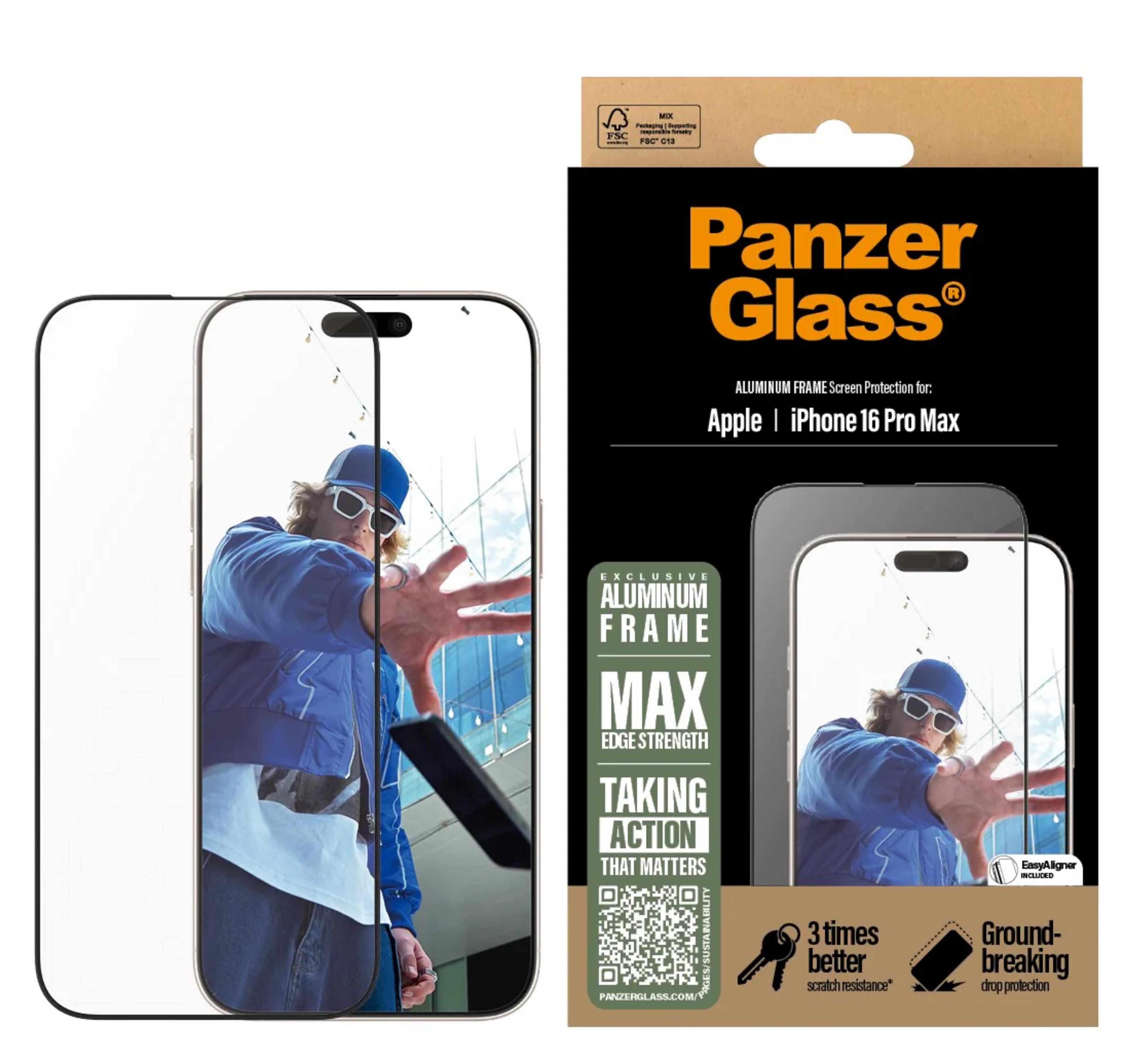 Verre prot. PanzerGlass iP16 Pro Max UWF