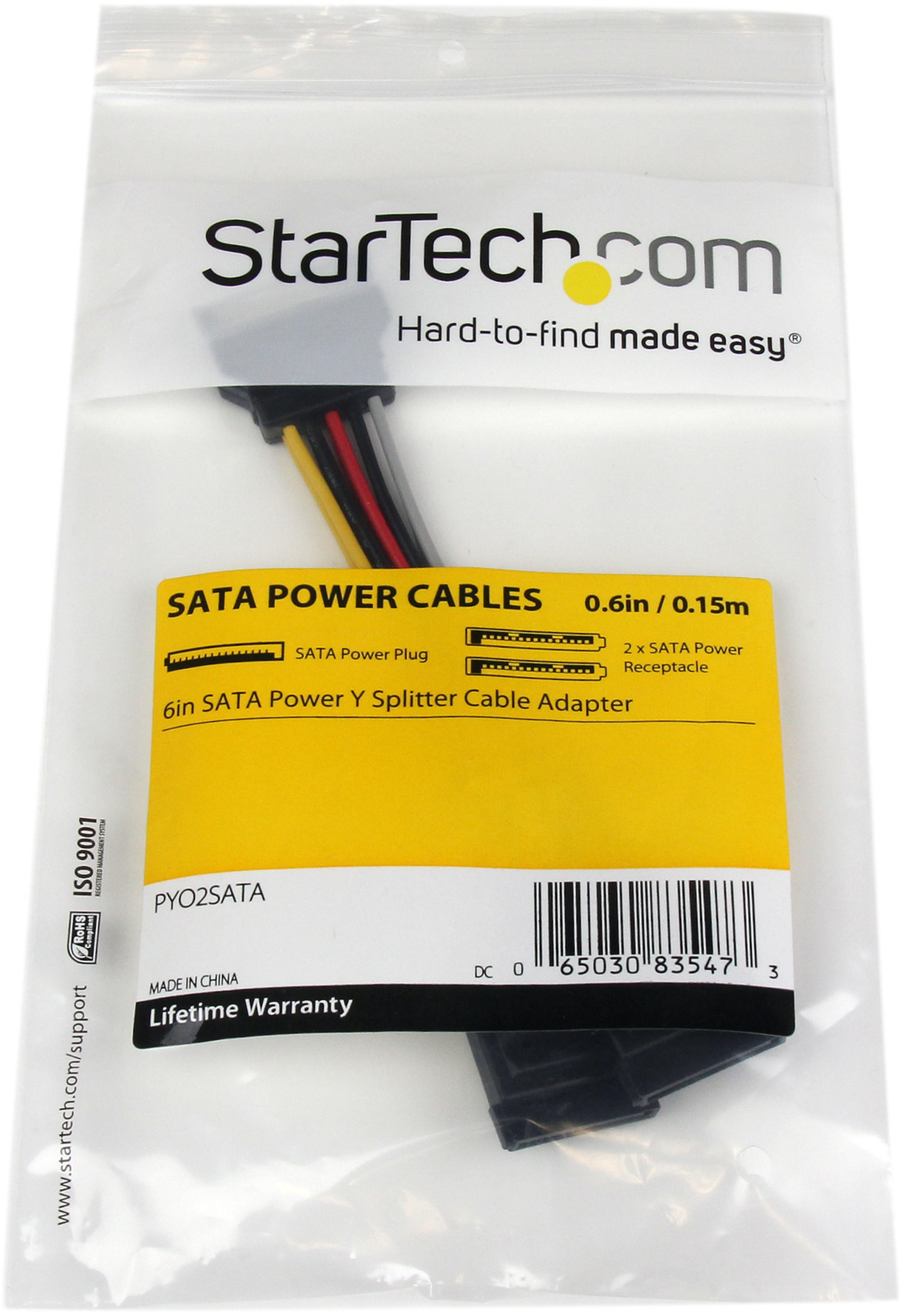 Power Adapter SATA/m - 2x SATA/f 0.15m
