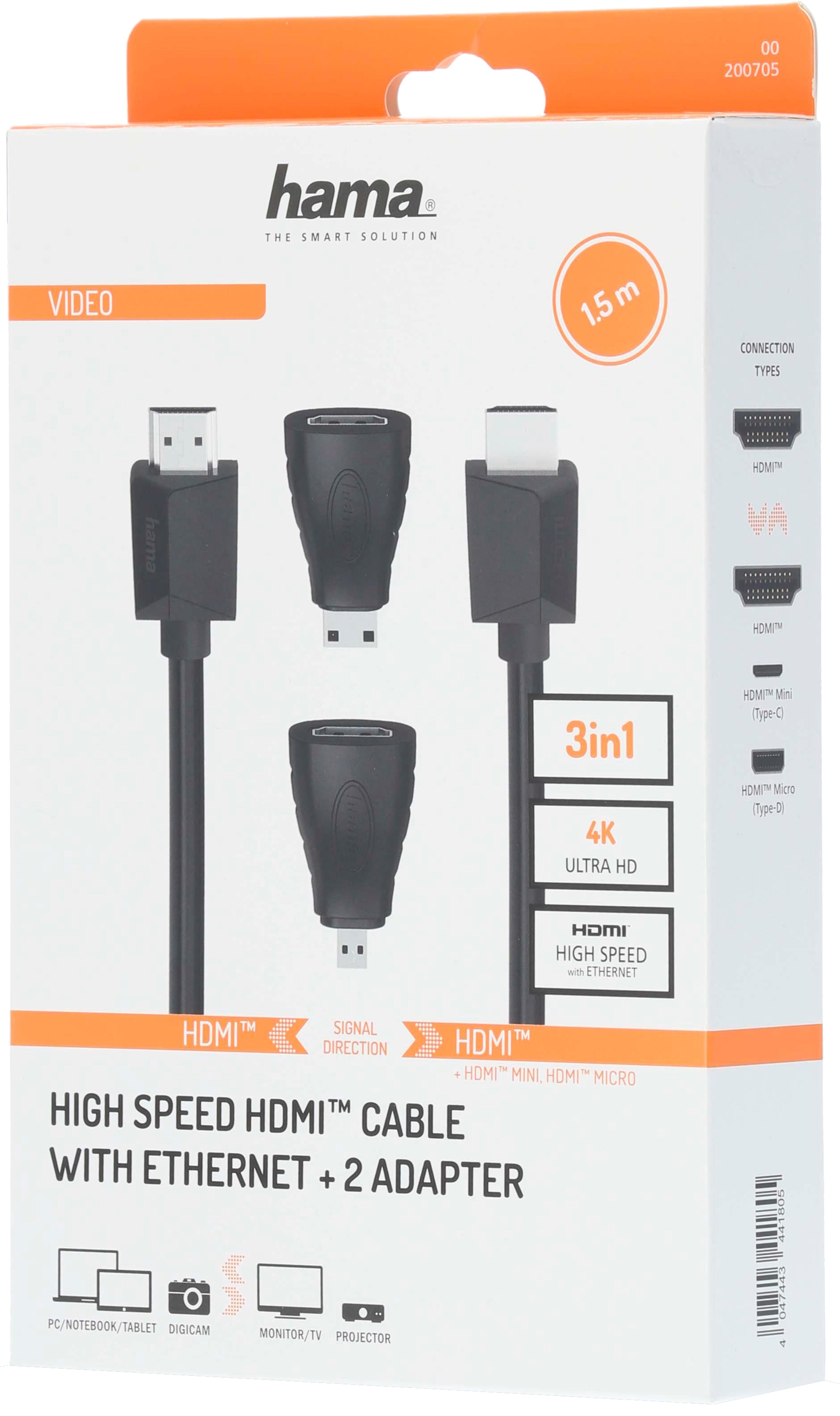 Hama HDMI Kabel 1,5 m