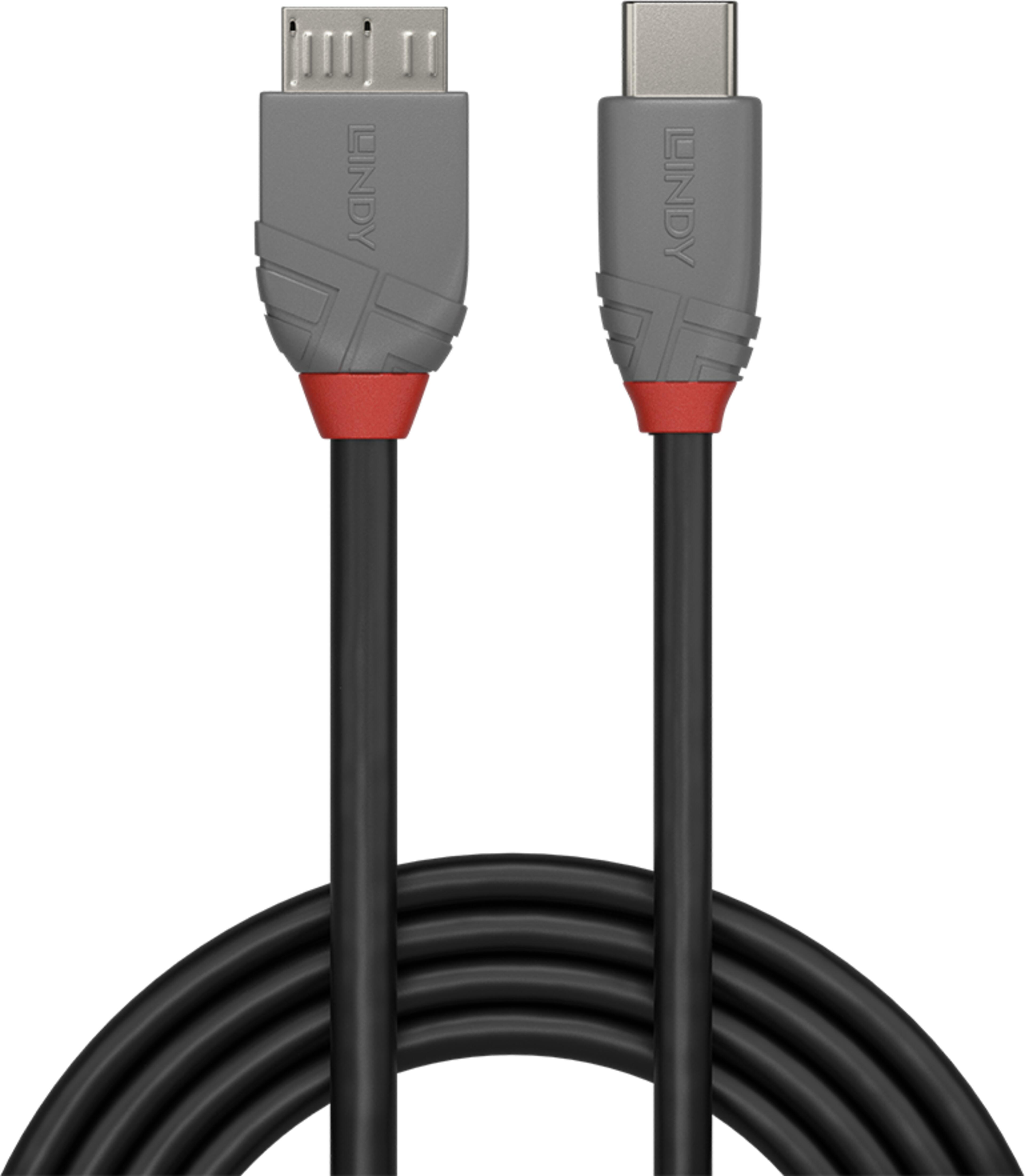 Câble LINDY USB type C - micro-B 0,5 m