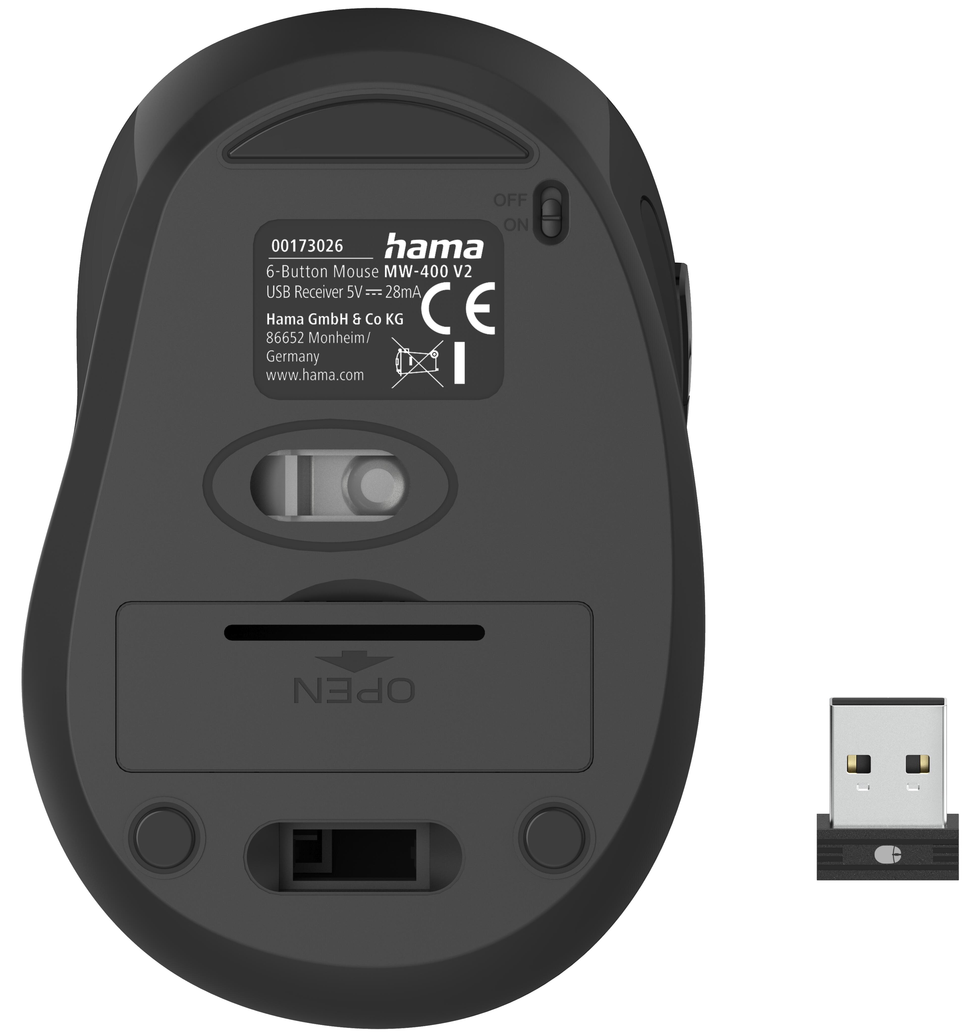 Hama MW-400 V2 Mouse Black