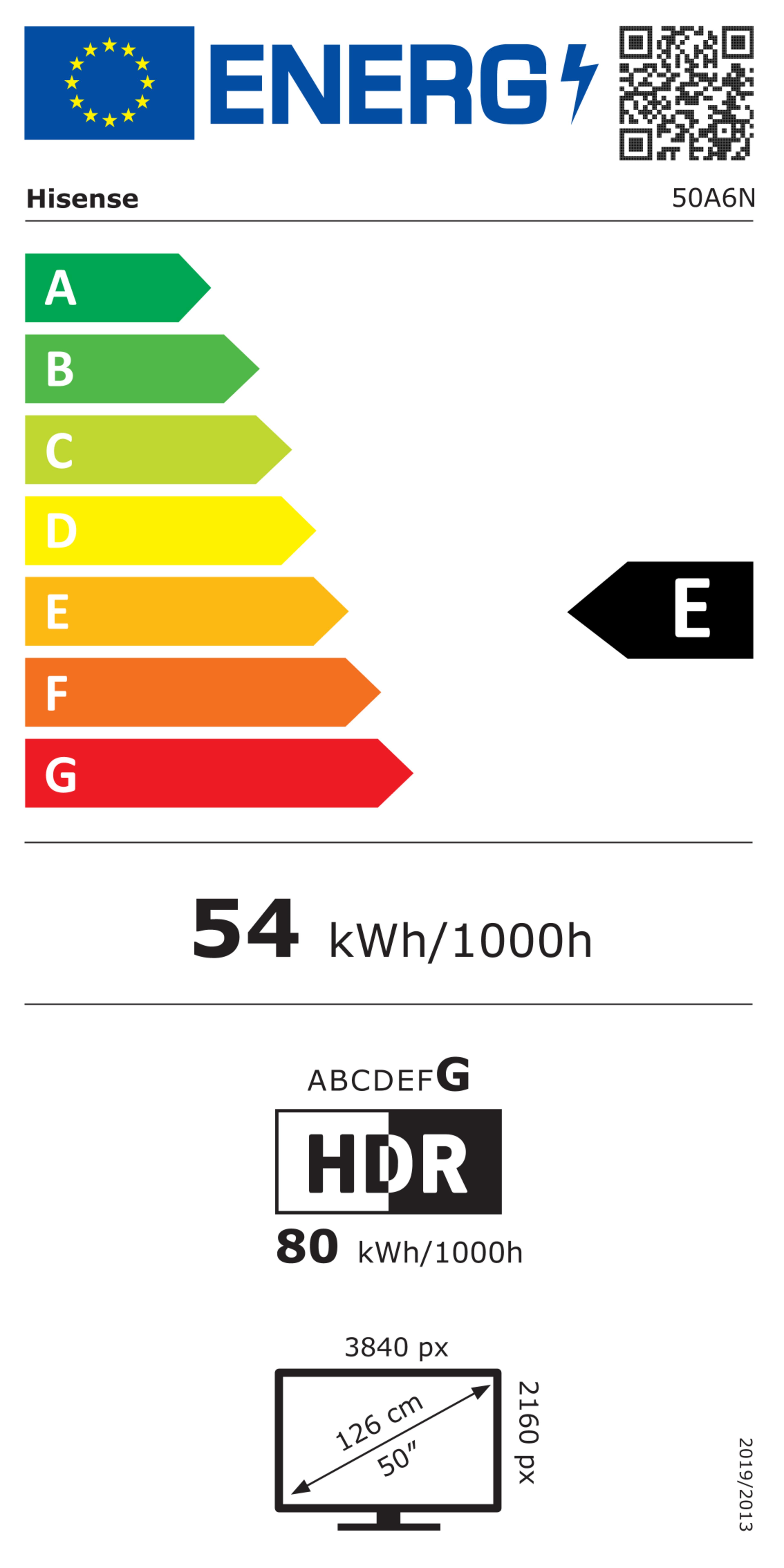 Hisense 50A6N 4K UHD Smart TV