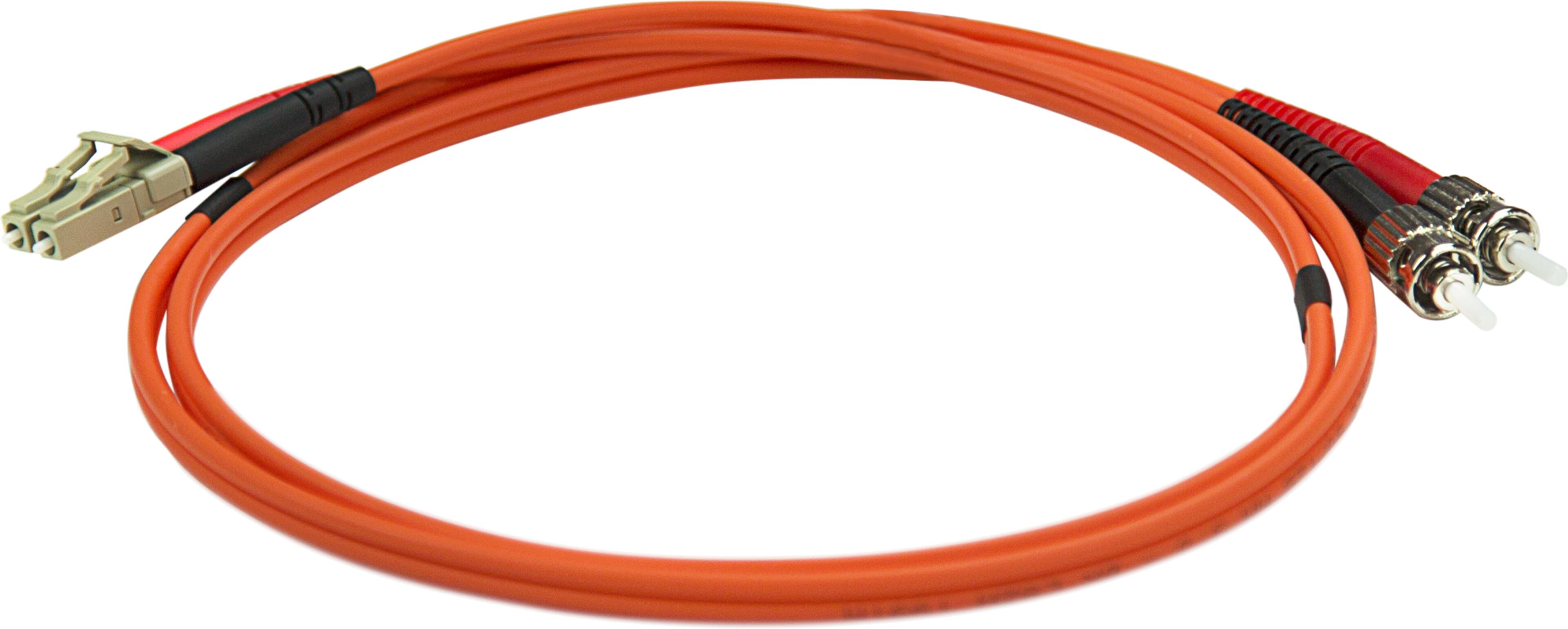 FO Duplex Patch Cable LC-ST 50/125µ 1m