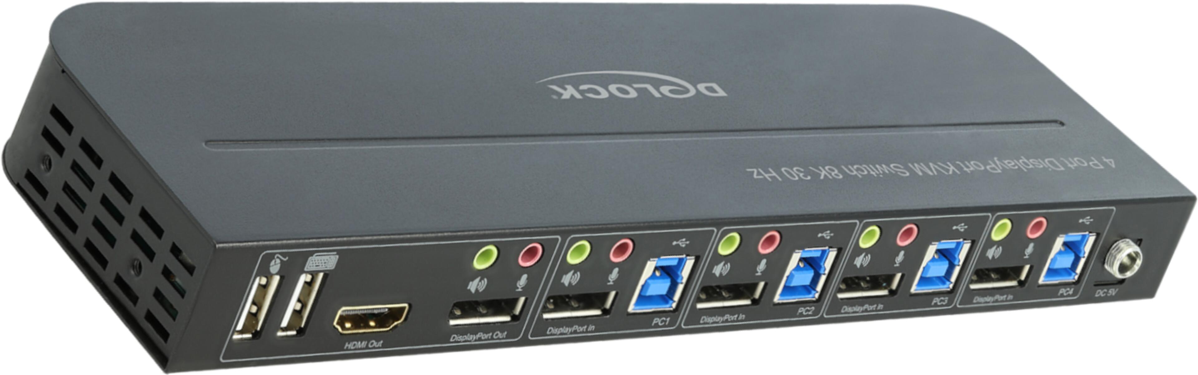 Delock KVM-Switch DisplayPort 4-Port