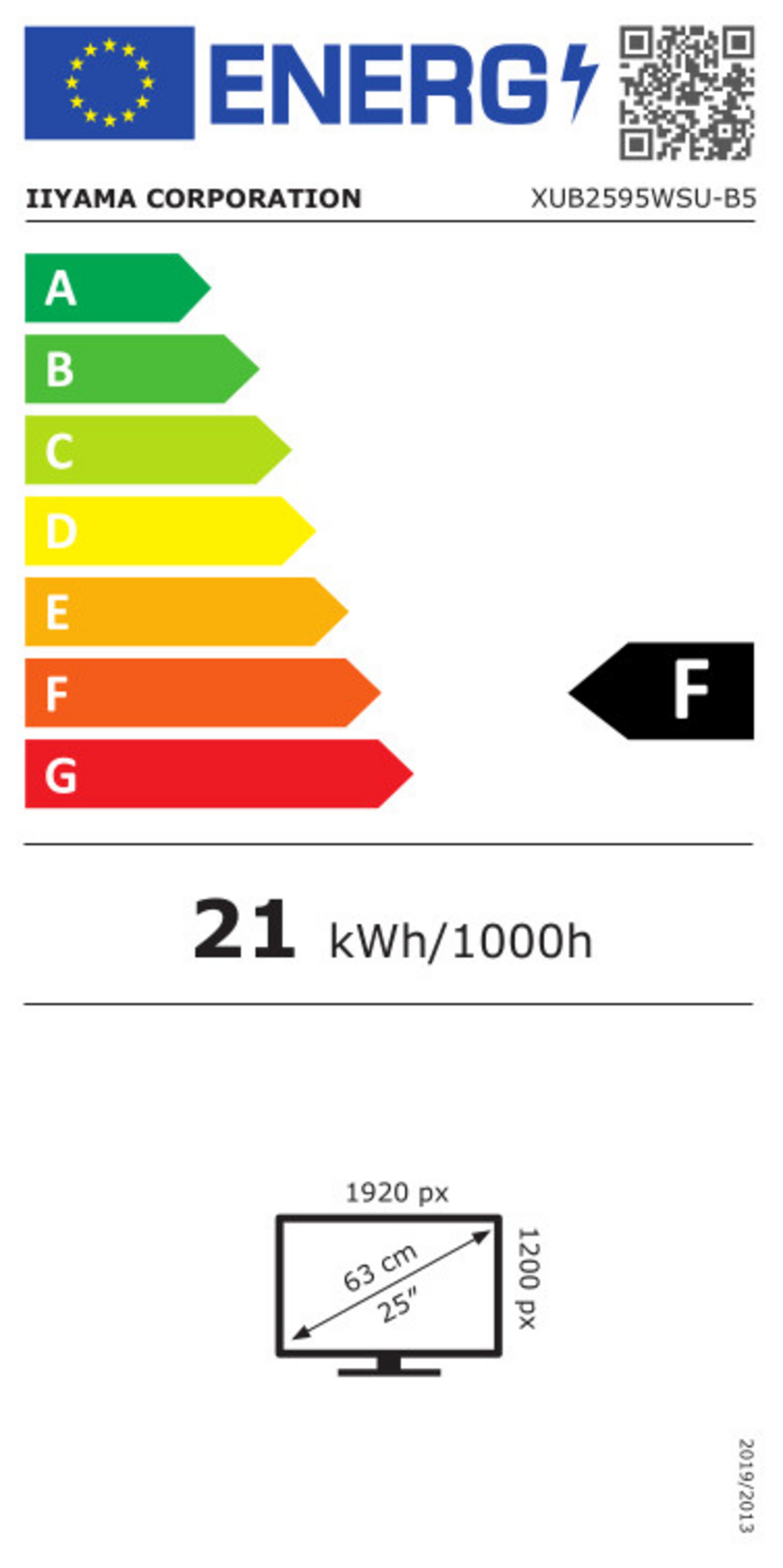iiyama ProLite XUB2595WSU-B5 Monitor