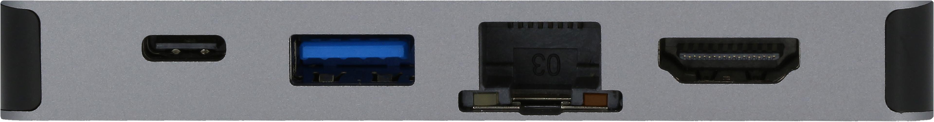 Adapter USB Type-C/m - HDMI+VGA+RJ45+USB