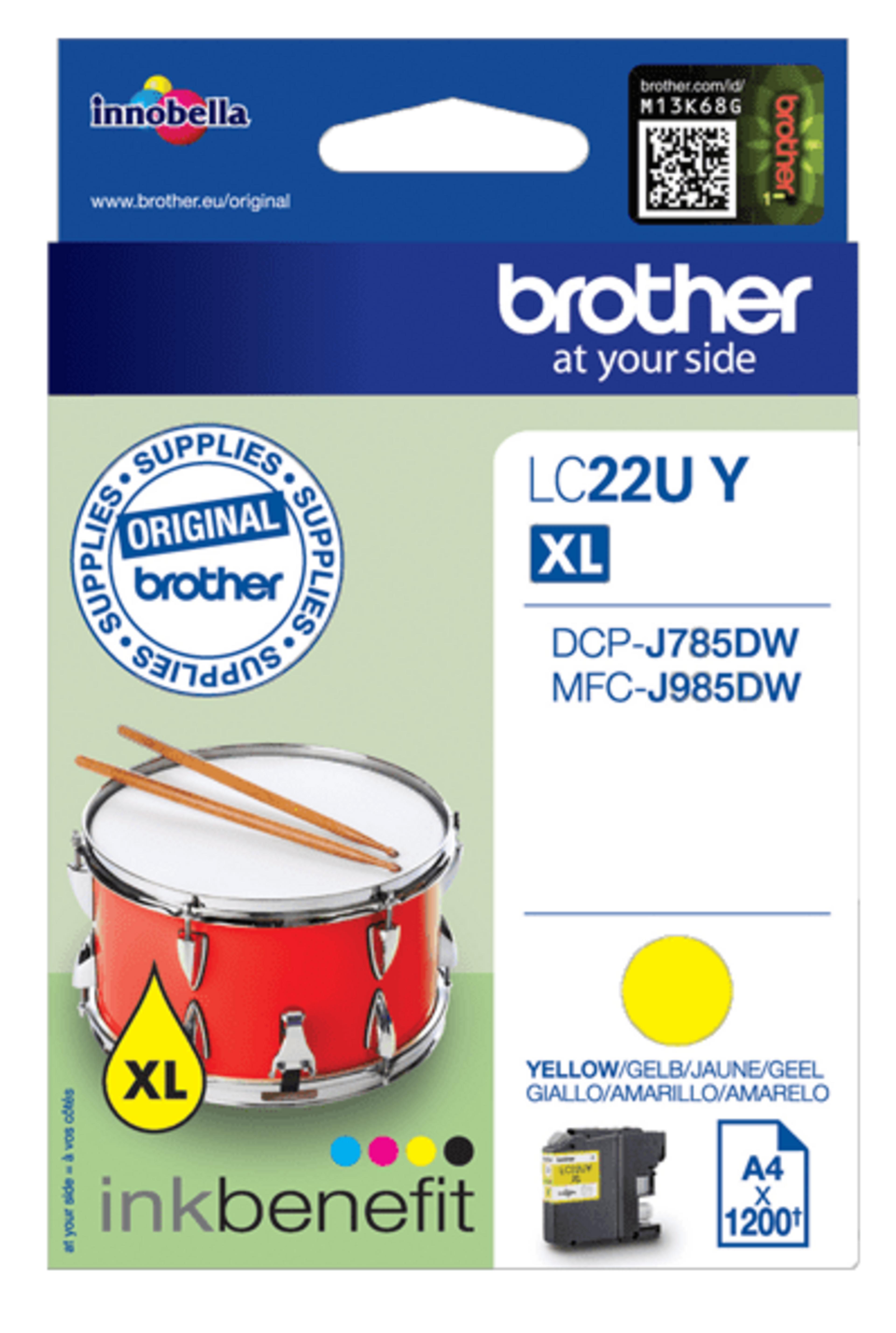 Brother LC-22UY Ink Yellow
