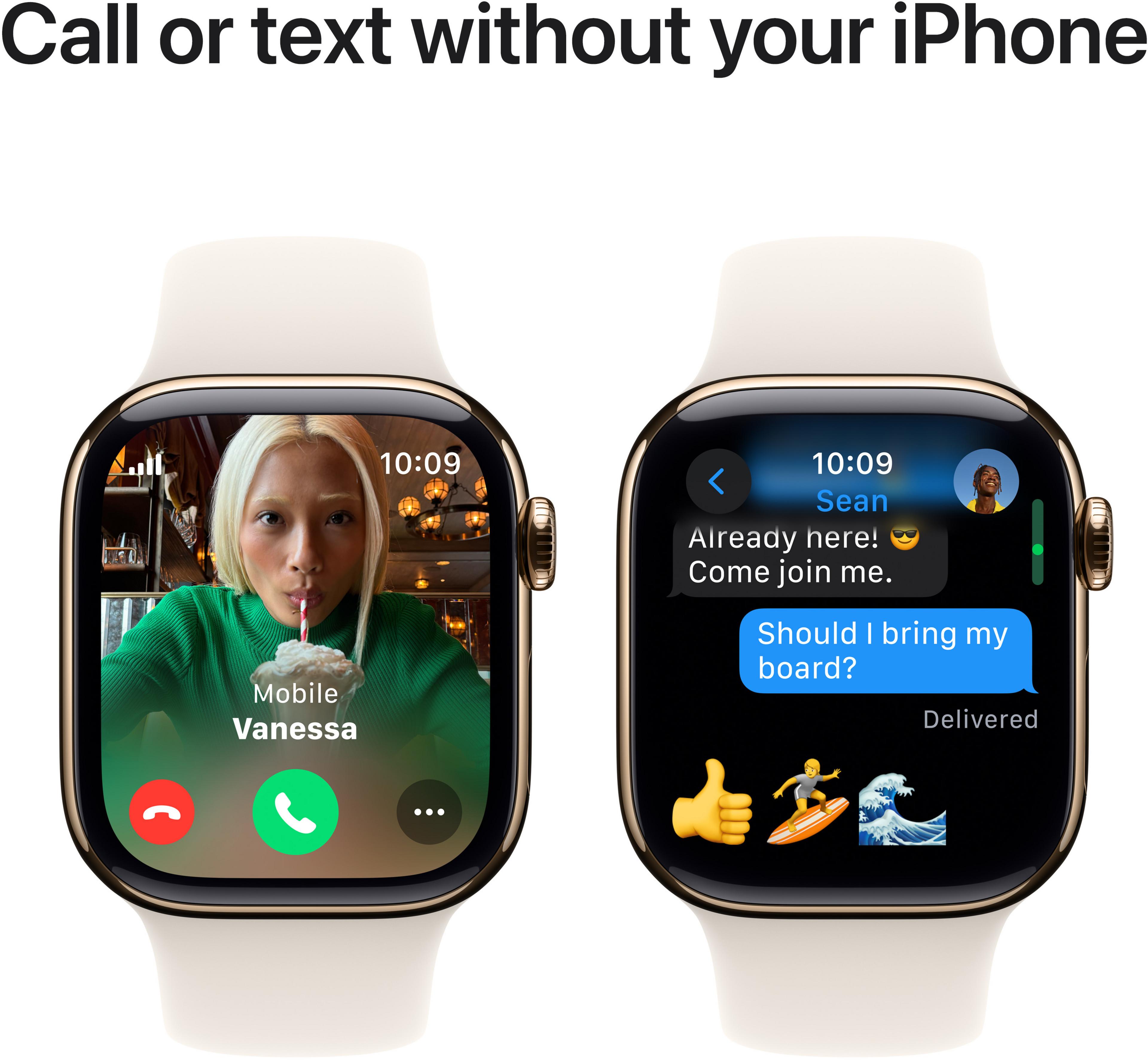 Apple Watch S10 LTE 42mm Titanium Gold