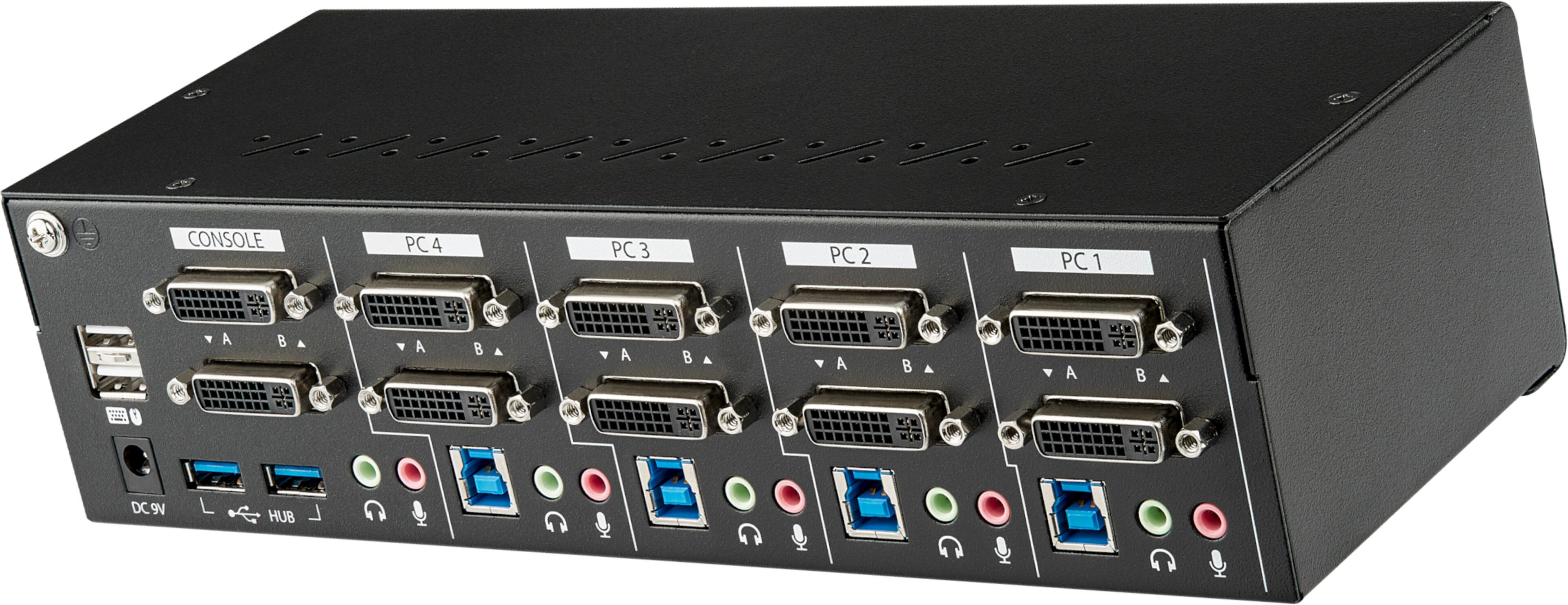 Switch KVM StarTech DVI-I dual 4 p.